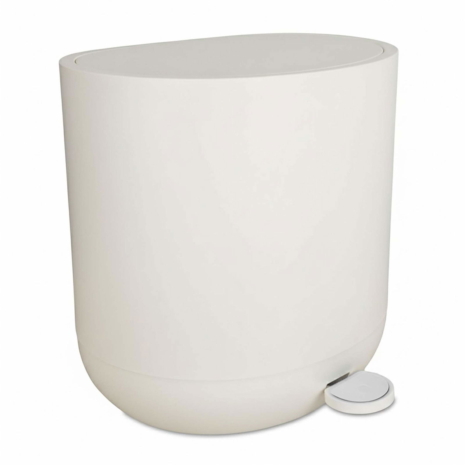 Pedalspand med blød lukning til badeværelset, 7 l – håndfri og støjsvag