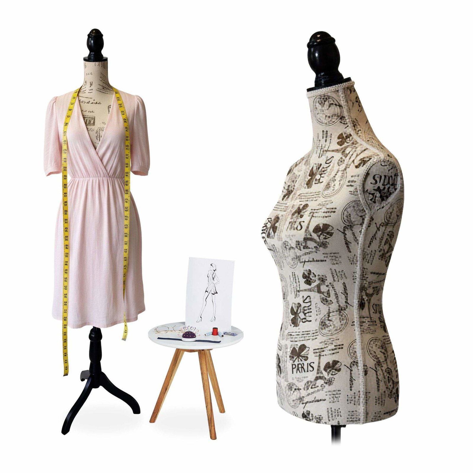 Skräddarskyltdocka för kvinnor 36/38 med justerbart stativ | Hem & Hobby | Pryloteket