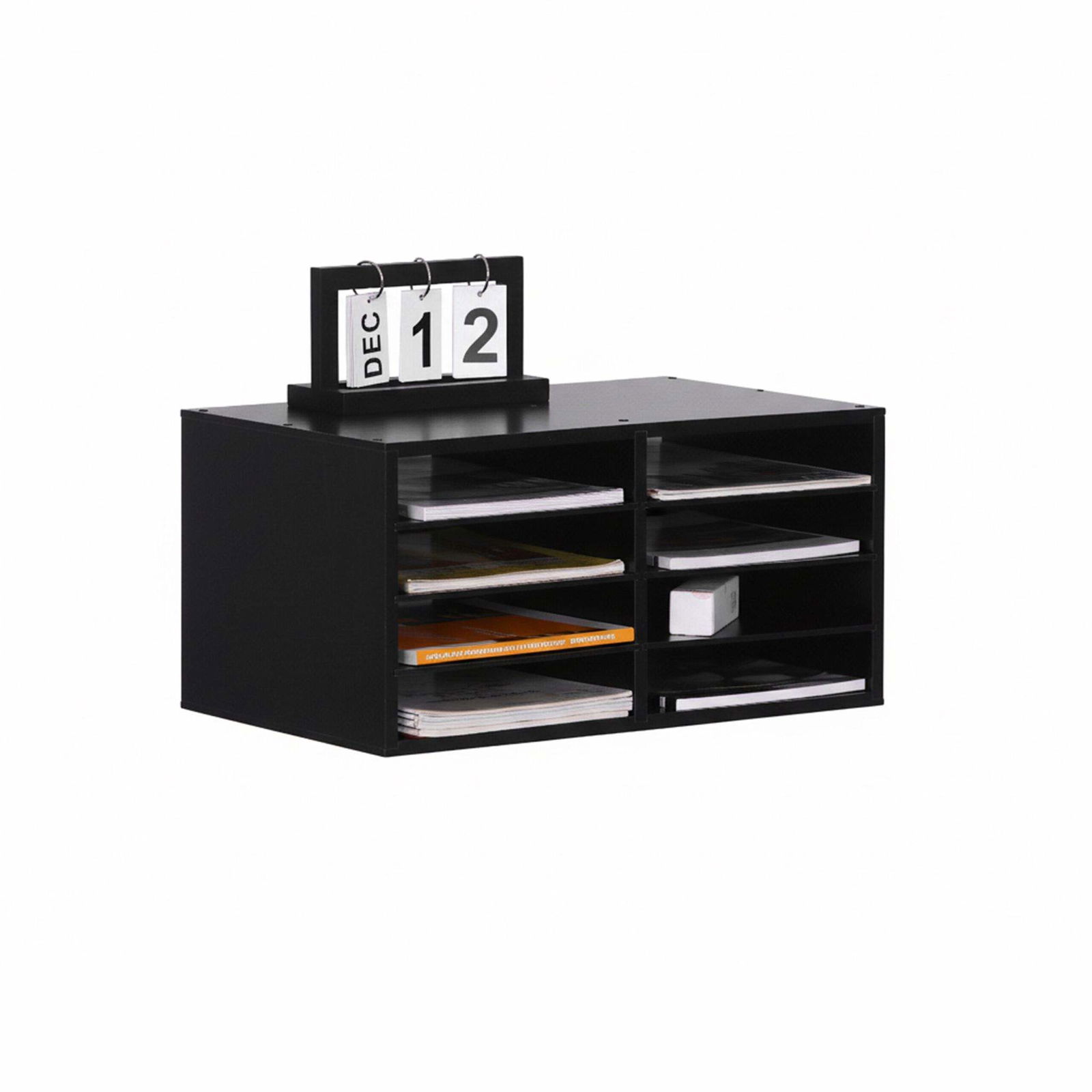 Bambus dokumentholder – 8 rum, justerbar A4-organisator