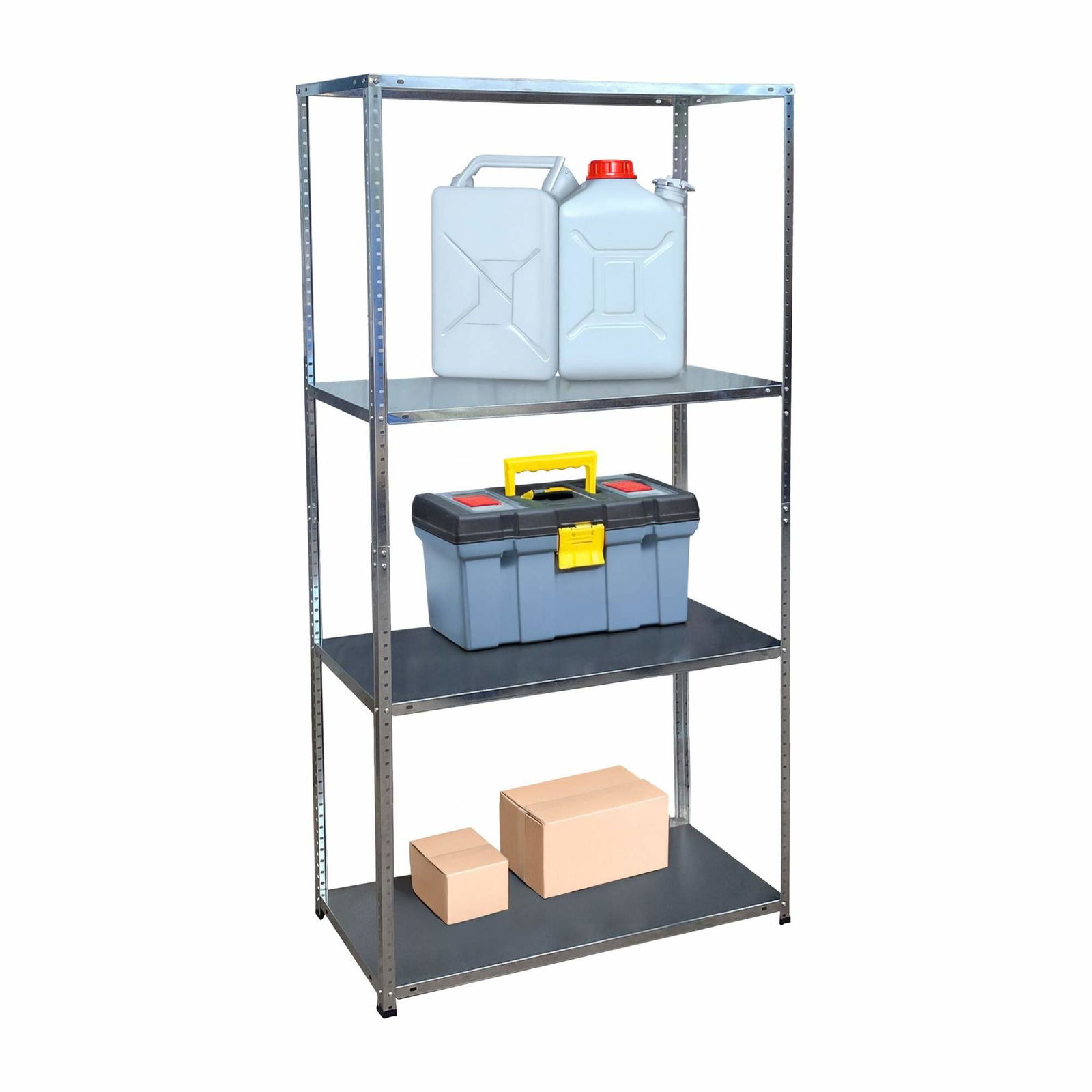 Stålopbevaringsreol – Kraftig, 160 kg kapacitet