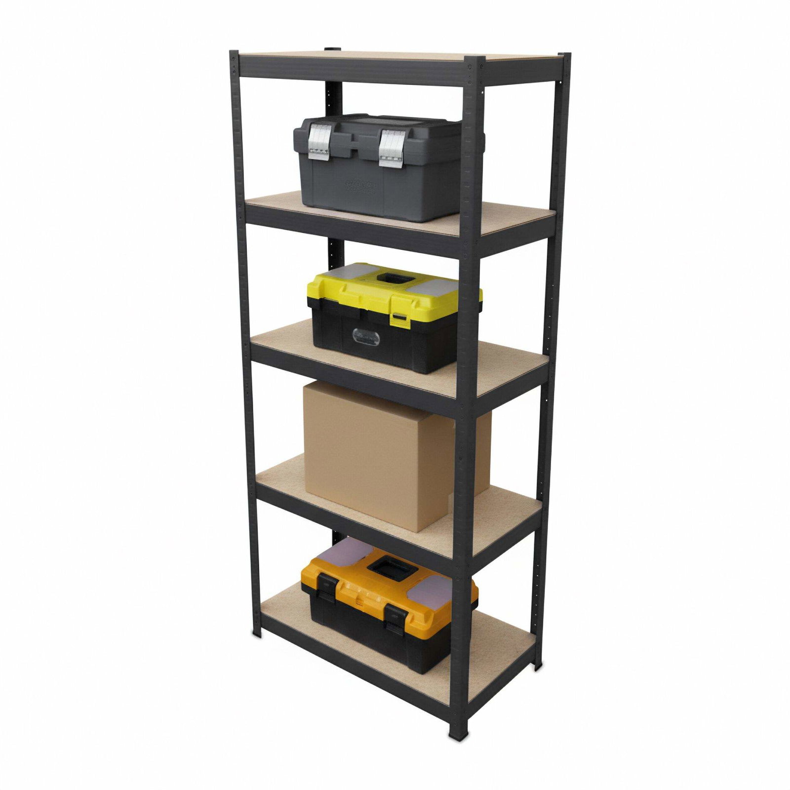 Kraftig justerbar reol 180x60x30 cm
