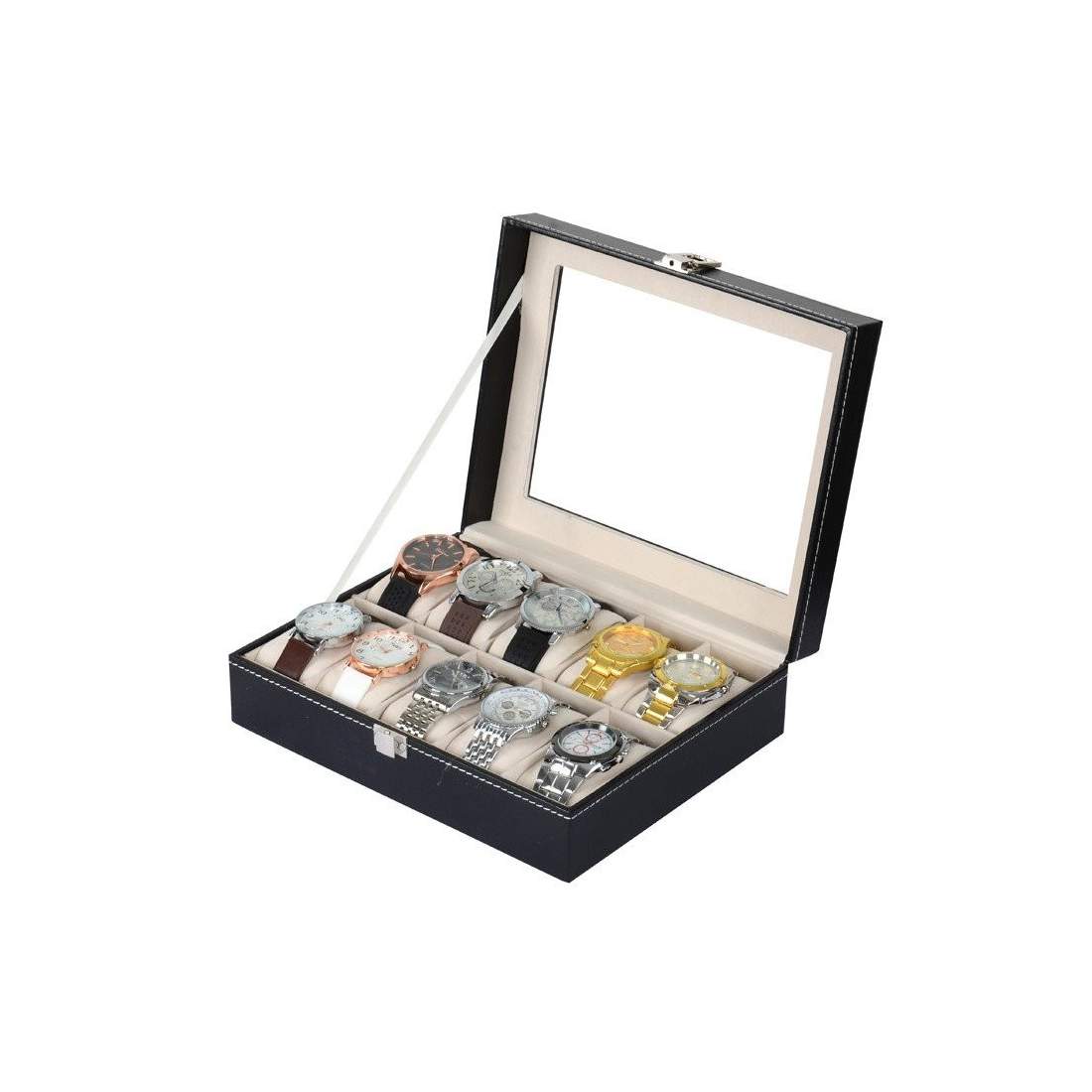 Lyxig Klockbox / Klocklåda för 10 Klockor | Mode & Accessoarer - Klockor & Klocklådor - Klocklådor | Pryloteket