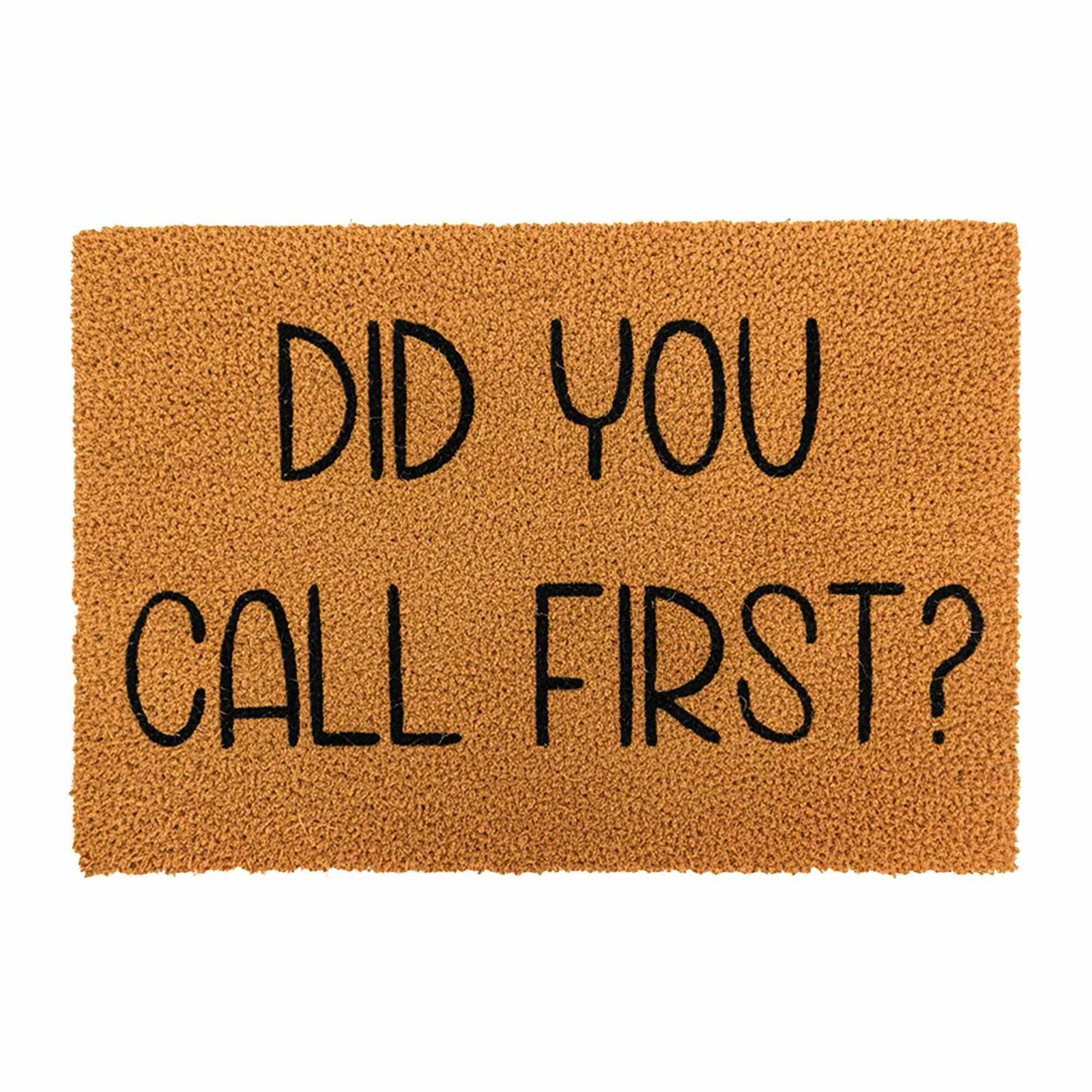 Kokosnøddemåtte med humoristisk ordsprog, 60 x 40 cm