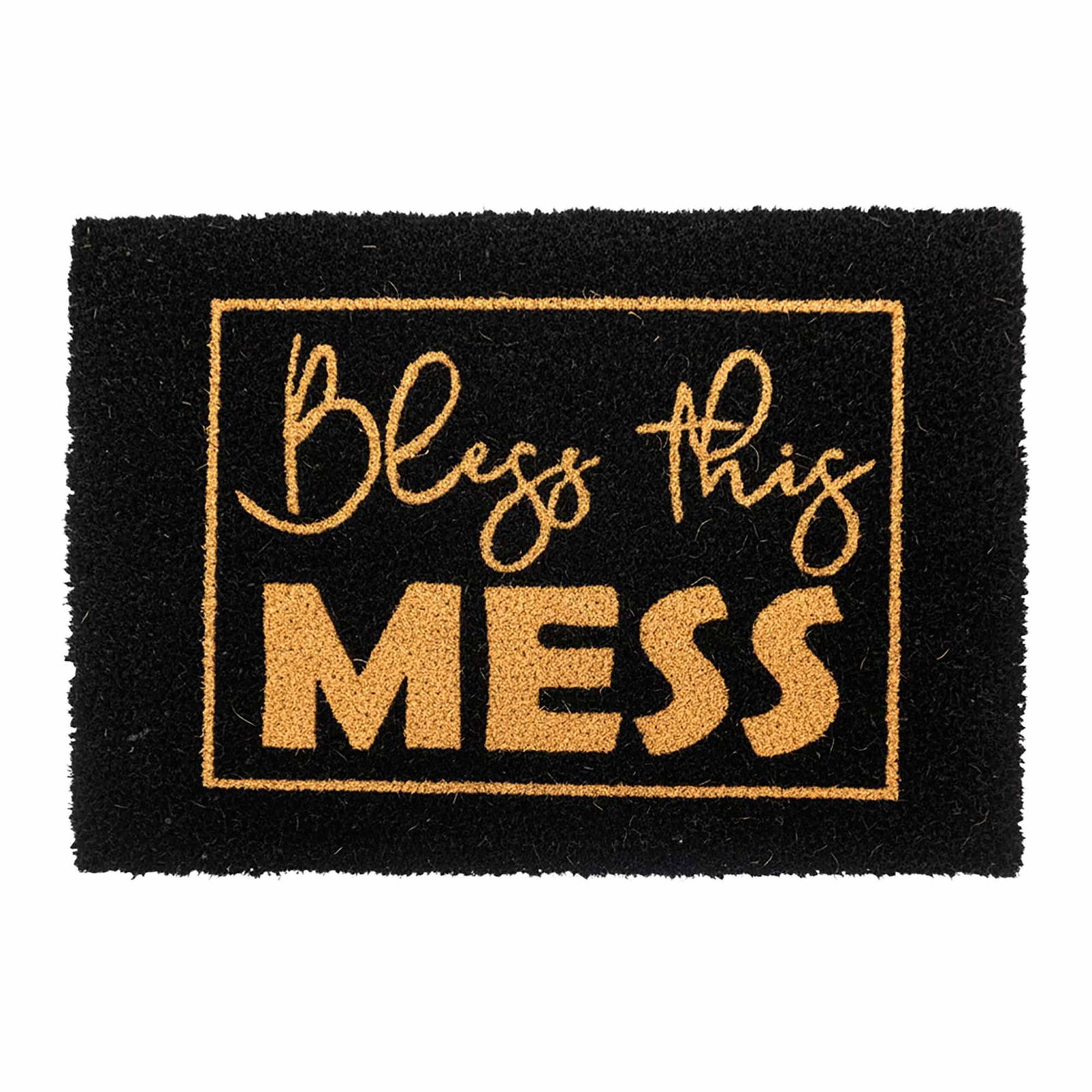 Kokosnøddemåtte med humoristisk ordsprog – 60 x 40 cm