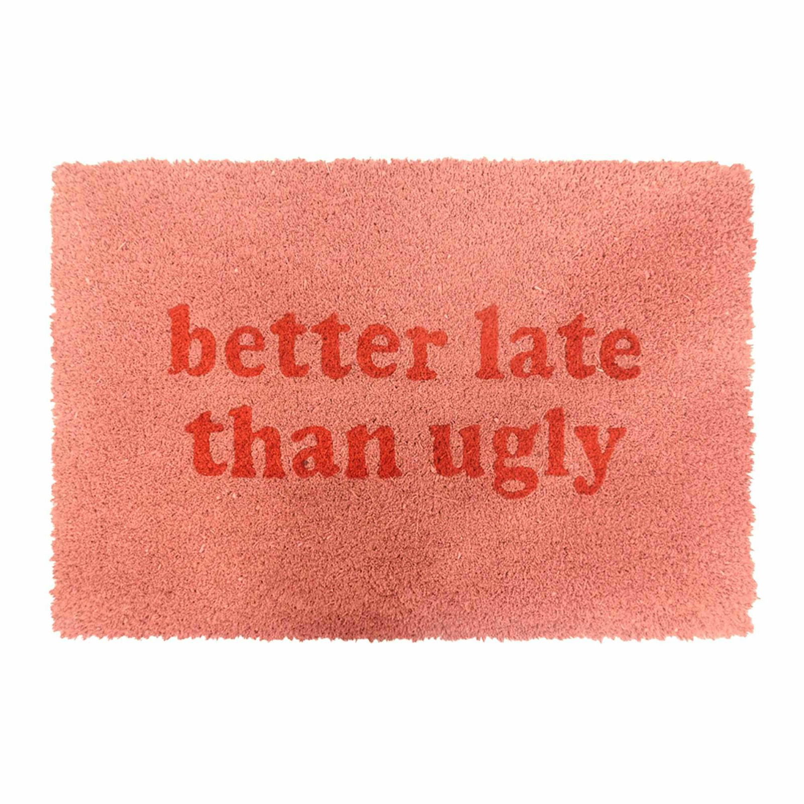 Dörrmatta i kokos med humoristiskt talesätt – 60 x 40 cm | Hem & Hobby | Pryloteket