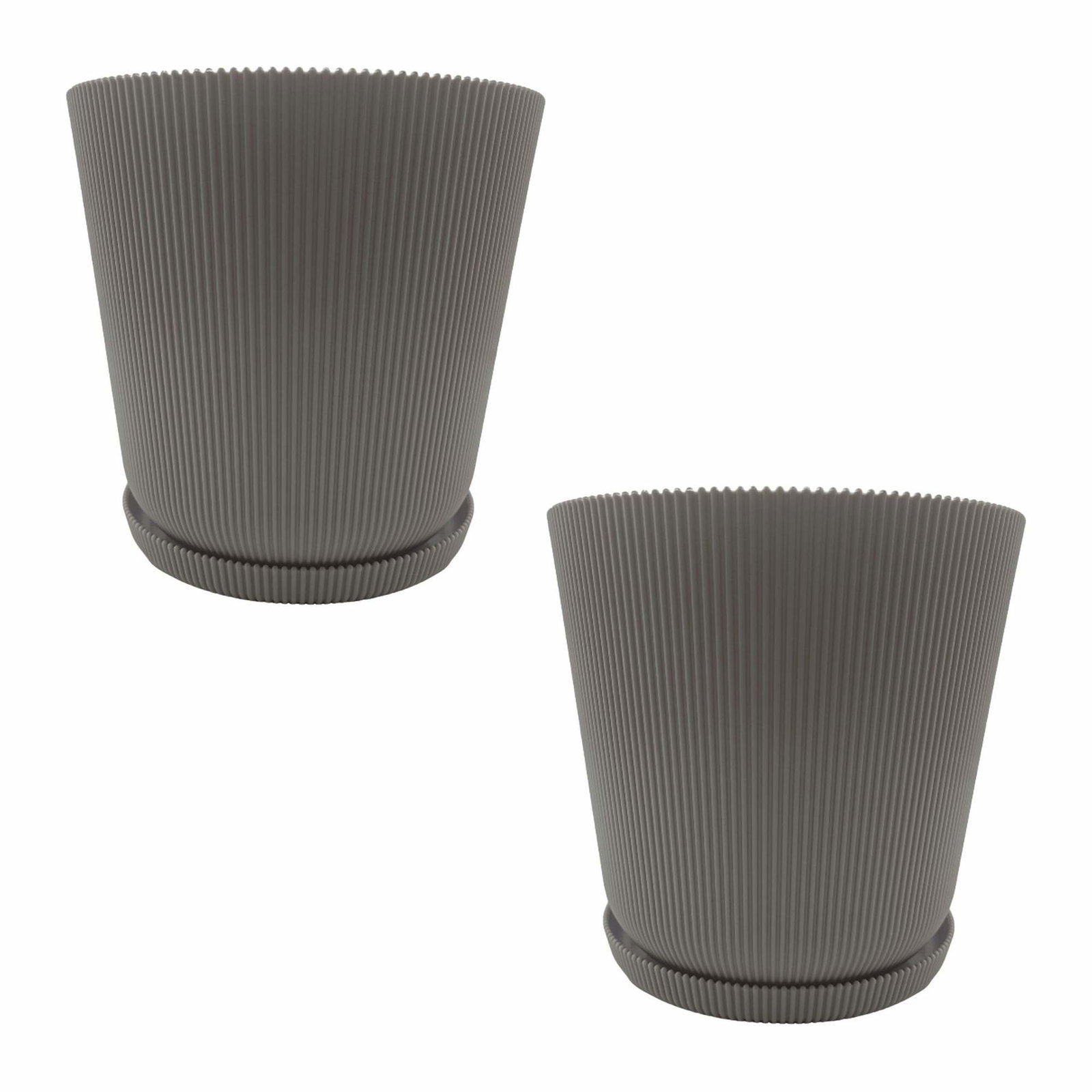 Krukor med fat, set om 2 – slitstark plast | Hem & Hobby | Pryloteket