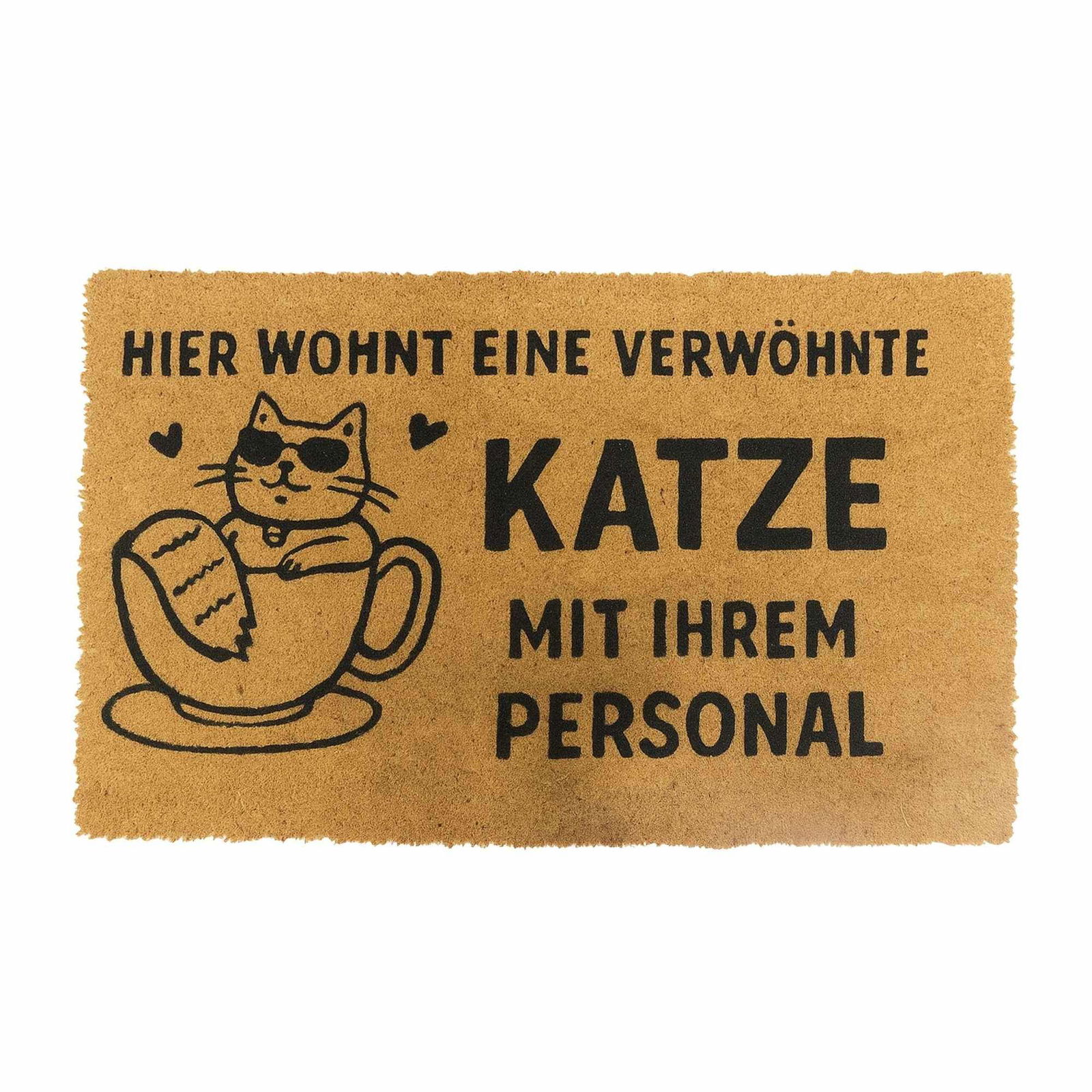 Dørmåtte med kokosnødmotiv – Holdbar, snavsfangende, 60x40 cm