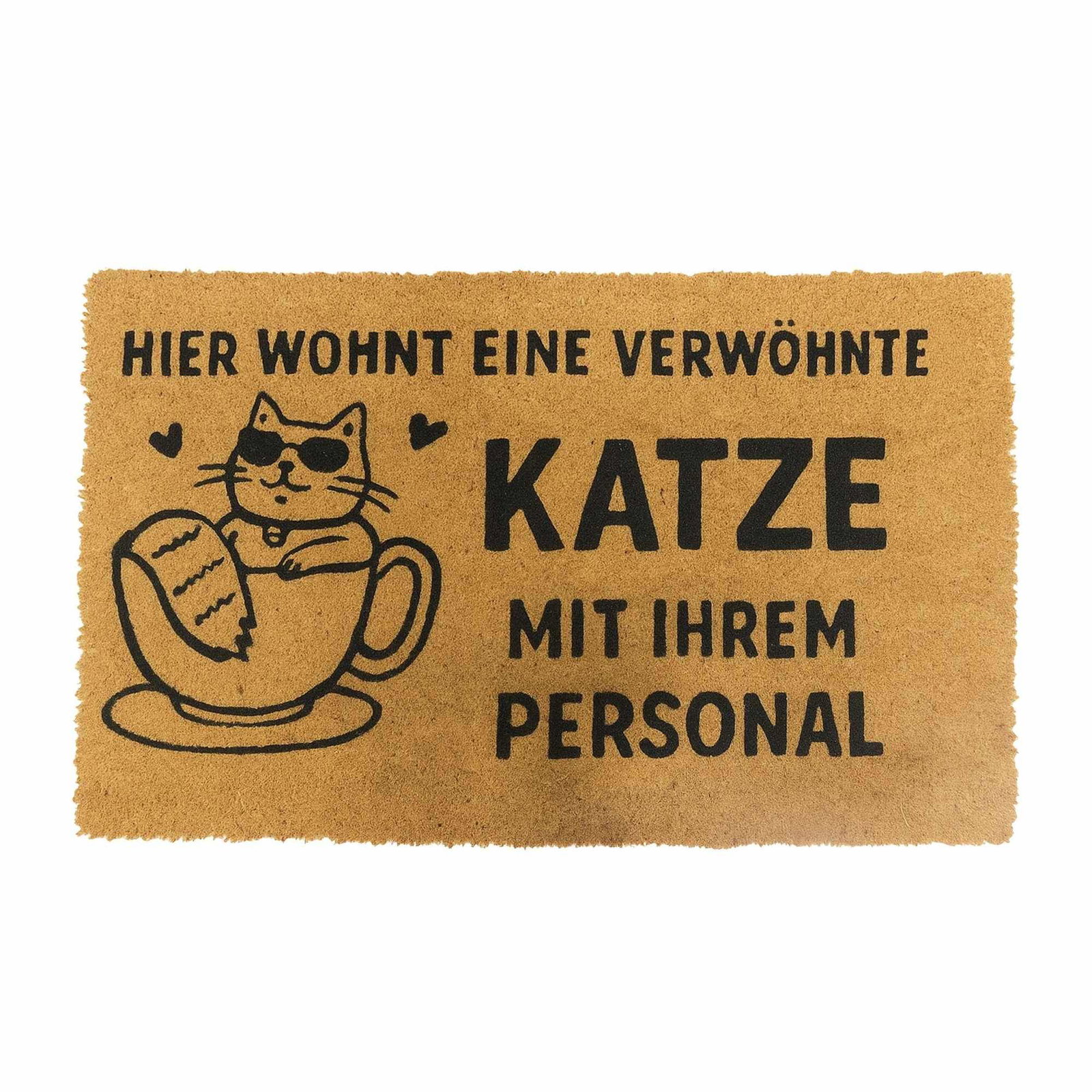 Dörrmatta med kokosnötsdjur – slitstark, smutsfångande, 60x40 cm | Hem & Hobby | Pryloteket