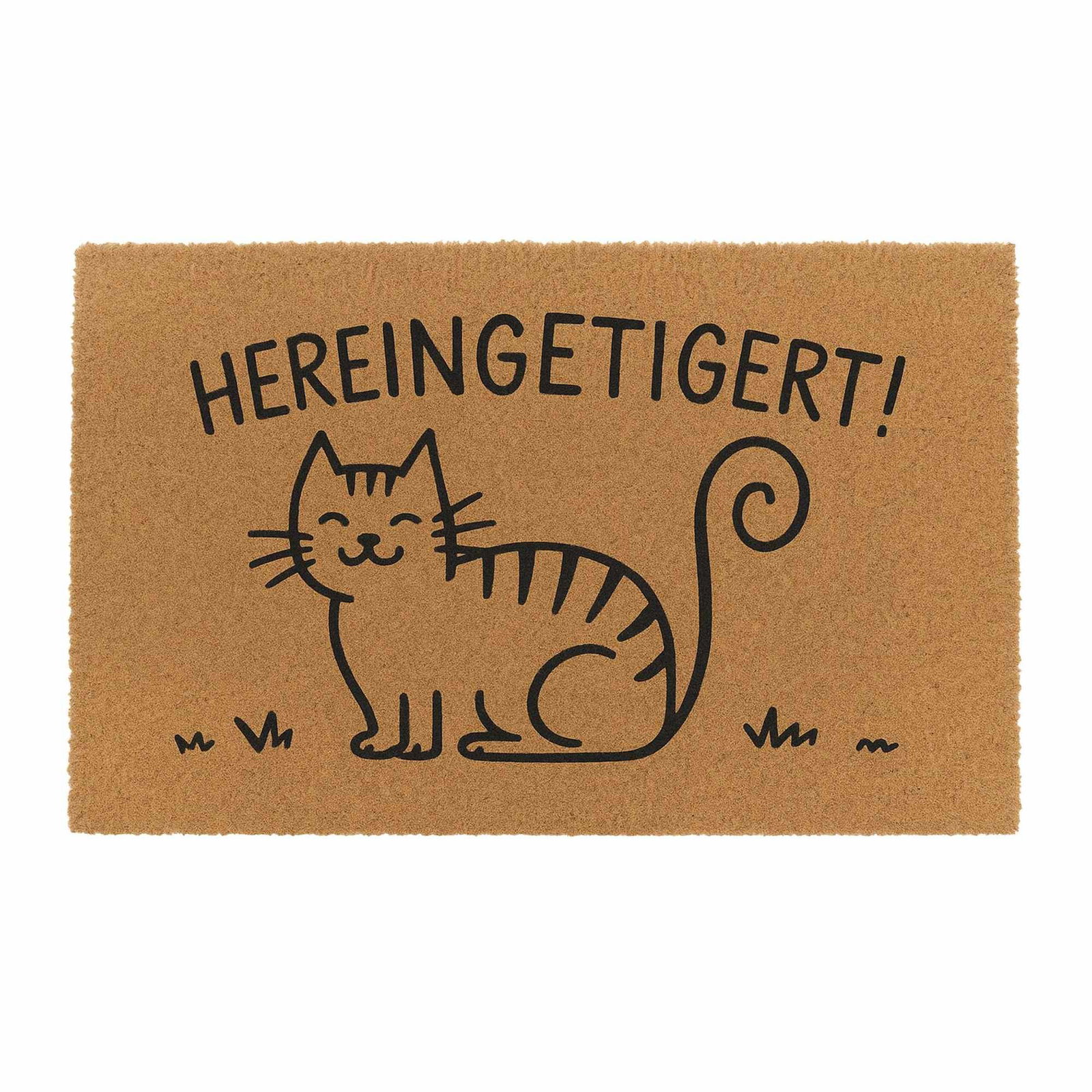 Dörrmatta med kokosnötsdjur – slitstark, smutsfångande, 60x40 cm | Hem & Hobby | Pryloteket