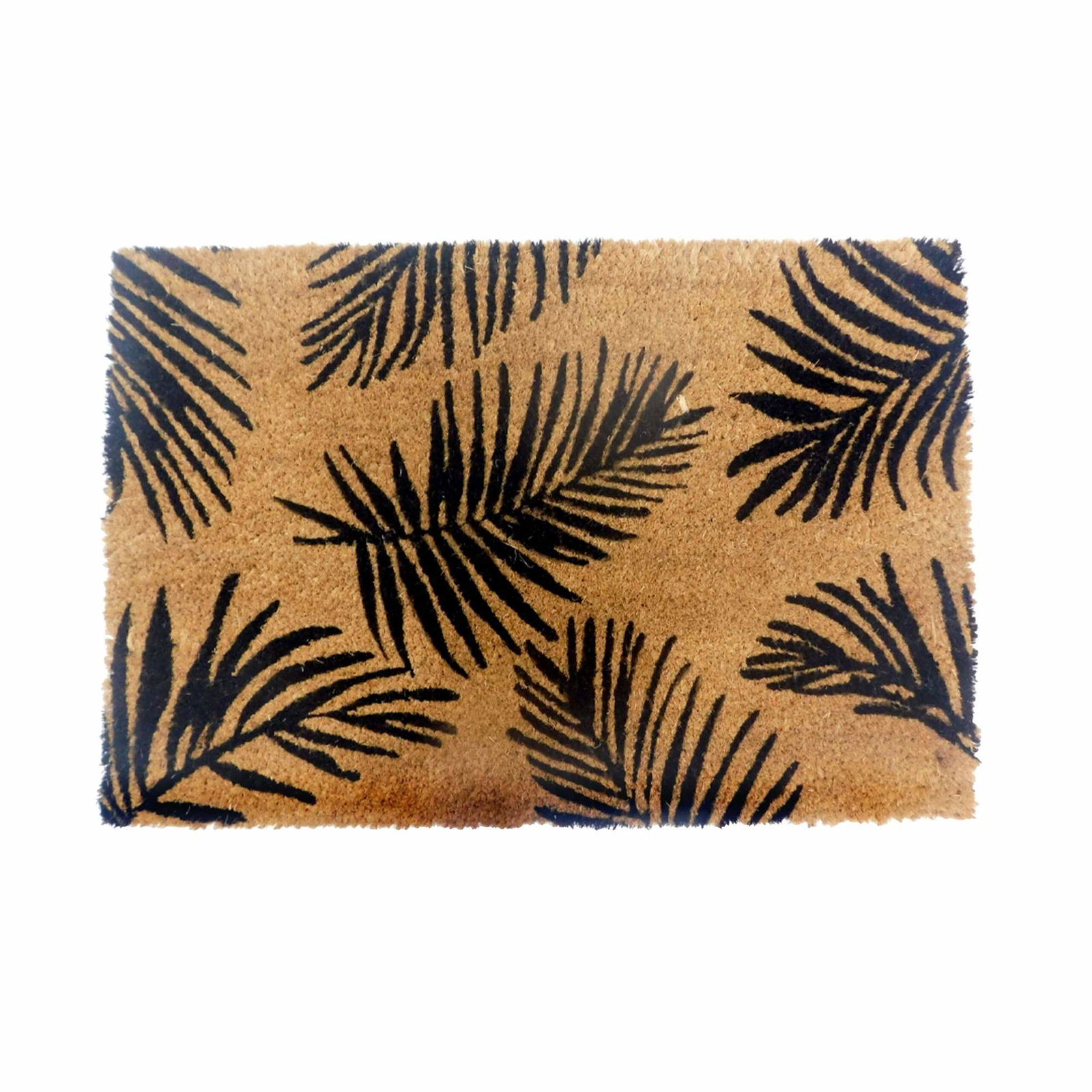 Dörrmatta i kokos med botaniska motiv – 60 x 40 cm | Hem & Hobby | Pryloteket