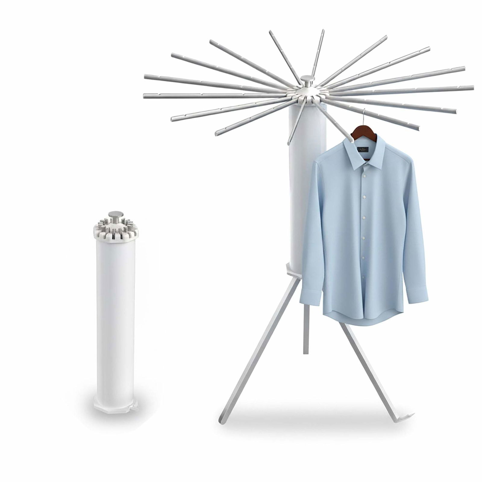 Udtrækkelig Octopus tørretumbler – Kompakt, 16 stænger