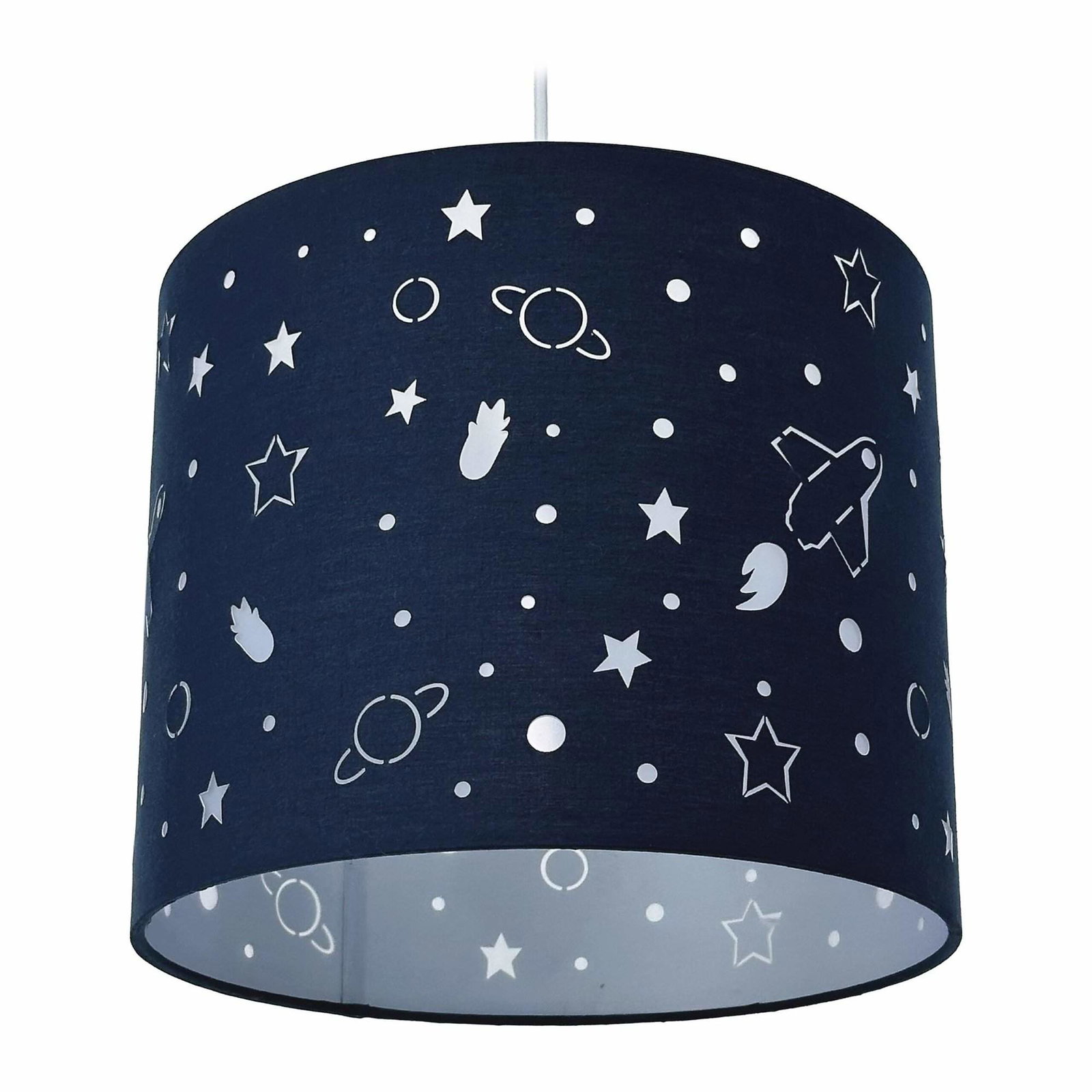 Rumtema børnependellampe – Planets & Stars Design