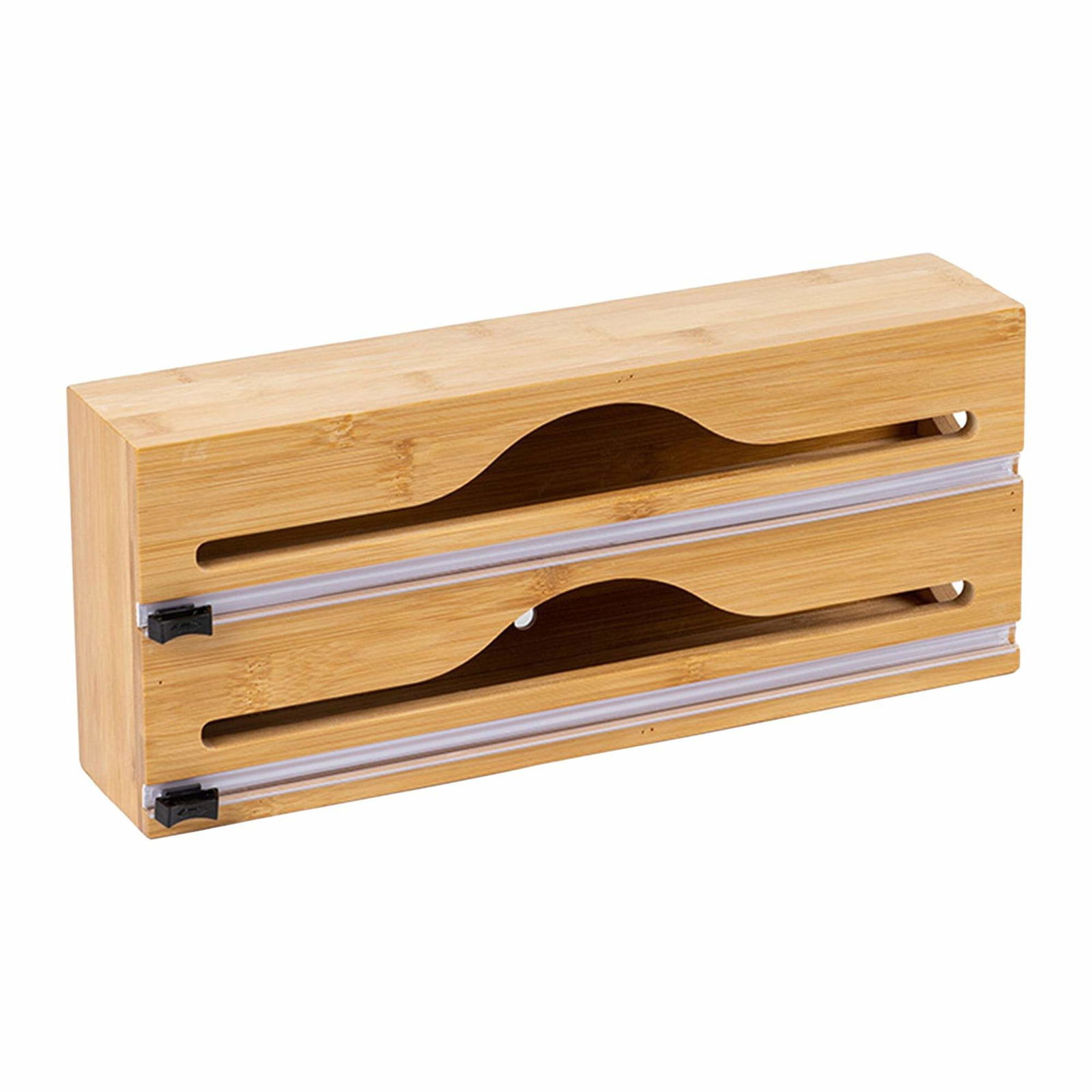 Dispenser til bambusfolie og husholdningsfilm med skærer