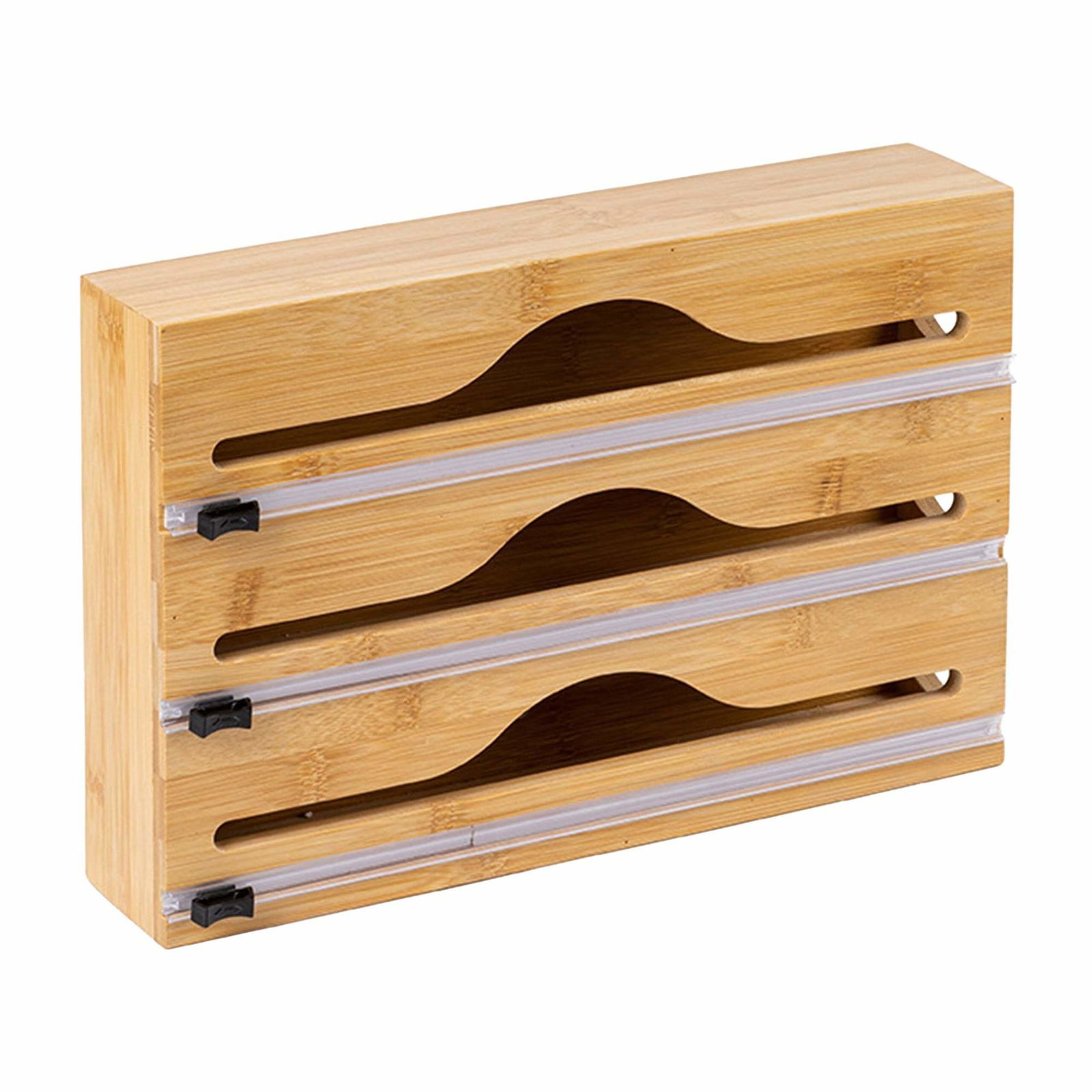 Dispenser til bambusfolie og husholdningsfilm med skærer