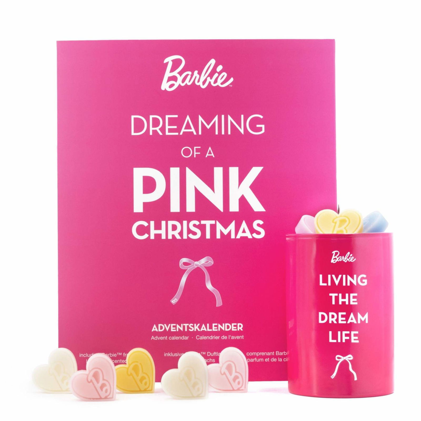 Adventskalender med 24 duftende vokssmelter – Barbie Design