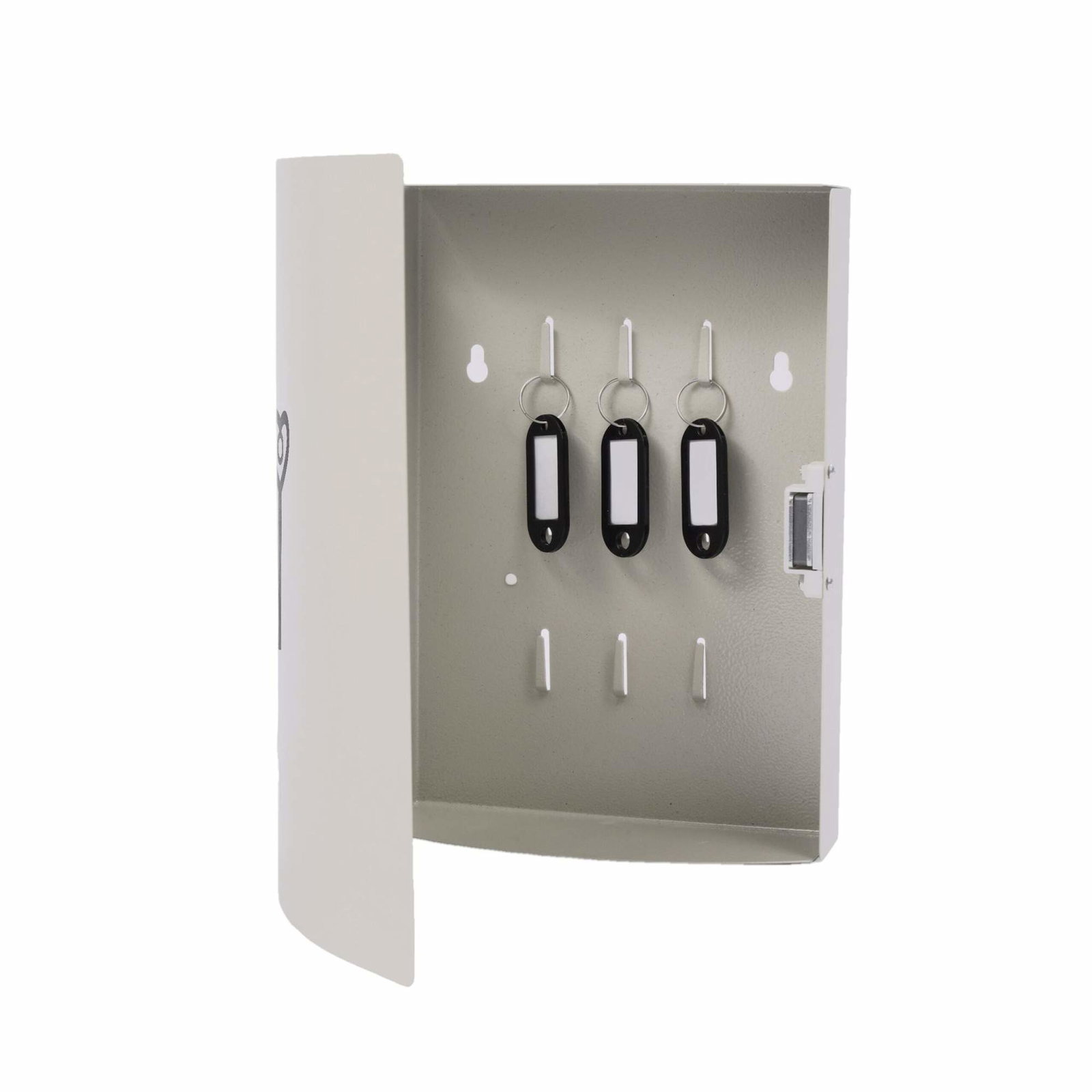 Väggmonterat nyckelskåp – Rymmer 9 nycklar, magnetisk stängning | Hem & Hobby | Pryloteket