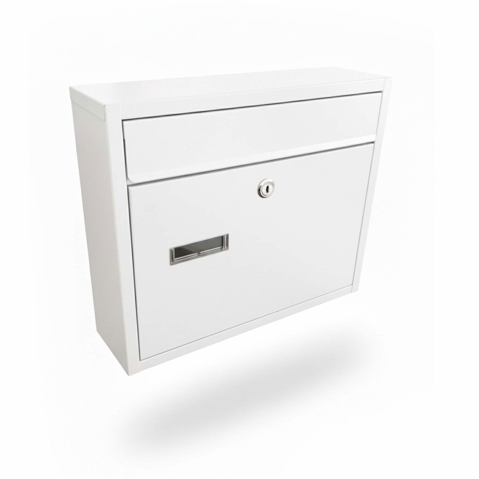 Vægmonteret postkasse med navneskilt – Vejrbestandig, aflåselig