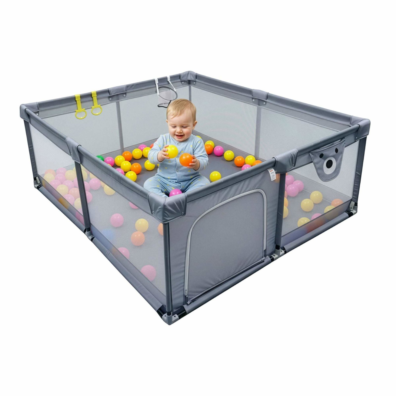 Babylekhage med 50 bollar och basketkorg | Hem & Hobby | Pryloteket