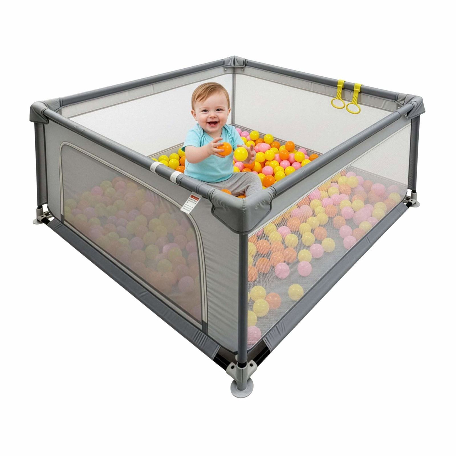 Babylekhage med 50 bollar och basketkorg | Hem & Hobby | Pryloteket