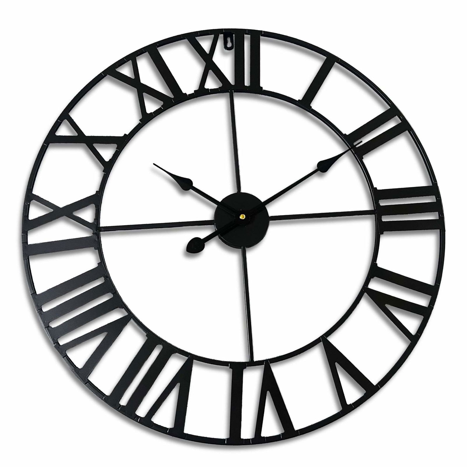 Väggklocka med romerska siffror – 60 cm, minimalistisk design | Hem & Hobby | Pryloteket