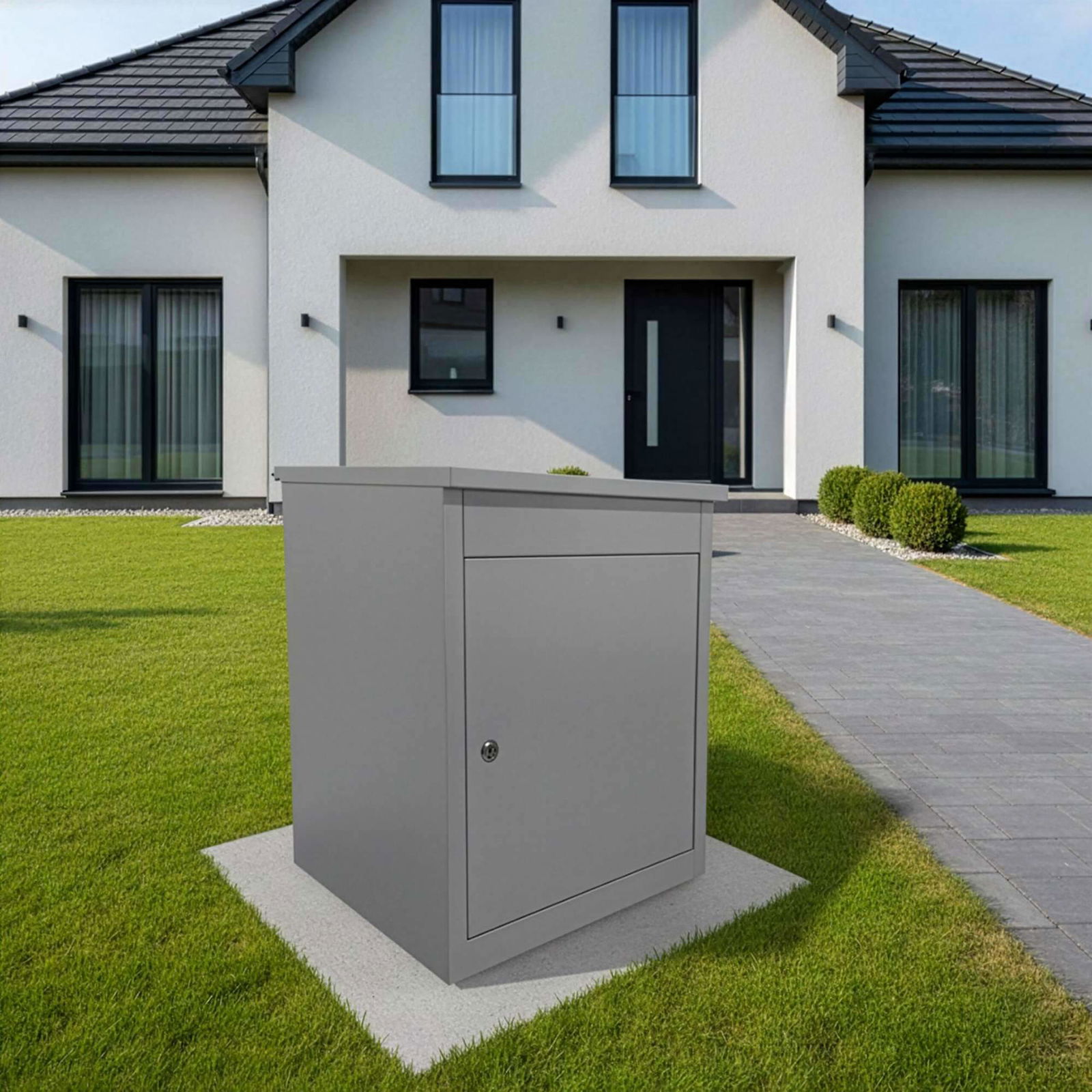 Pakkeboks i rustfrit stål – Sikker, stor kapacitet