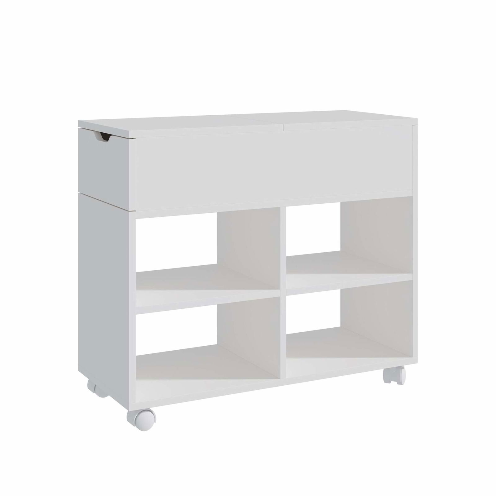 Mobilt arkivskab – Kompakt, låsbare hjul, rigelig opbevaring