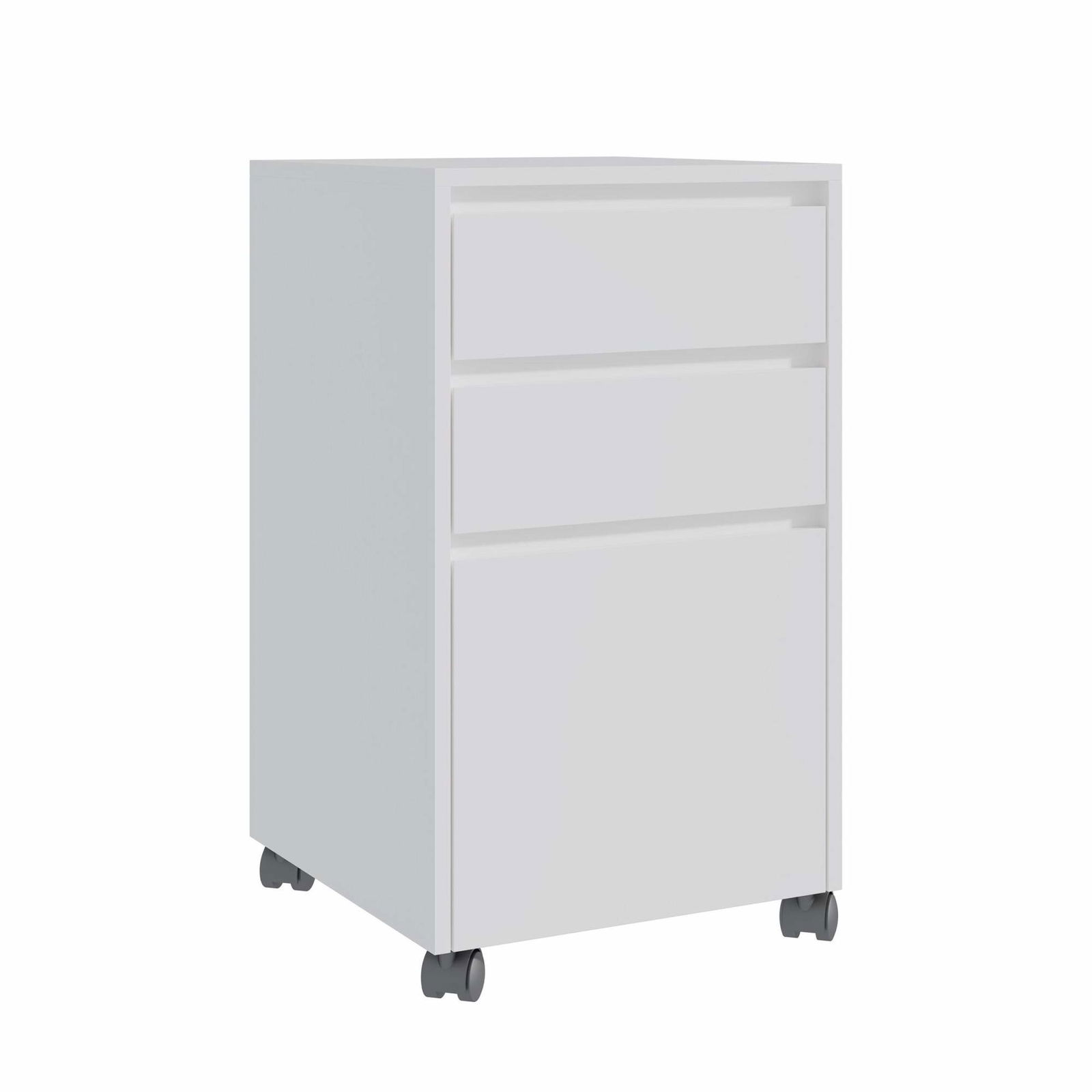 Mobilt skab med 3 skuffer og hængemappesystem