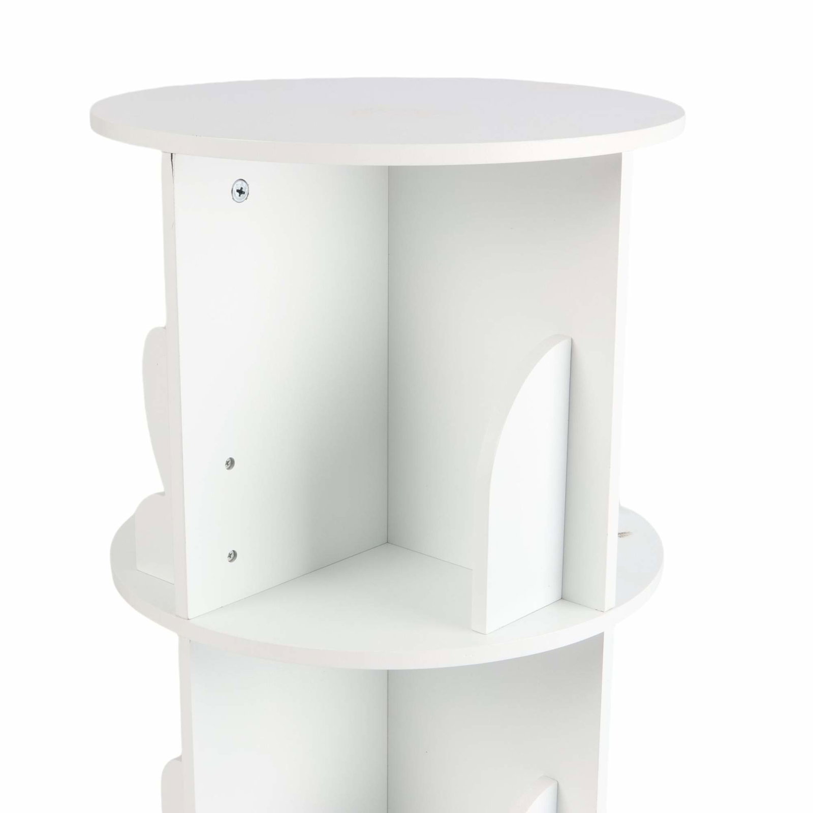 Roterende børnebogreol – hvid, kaninører-design