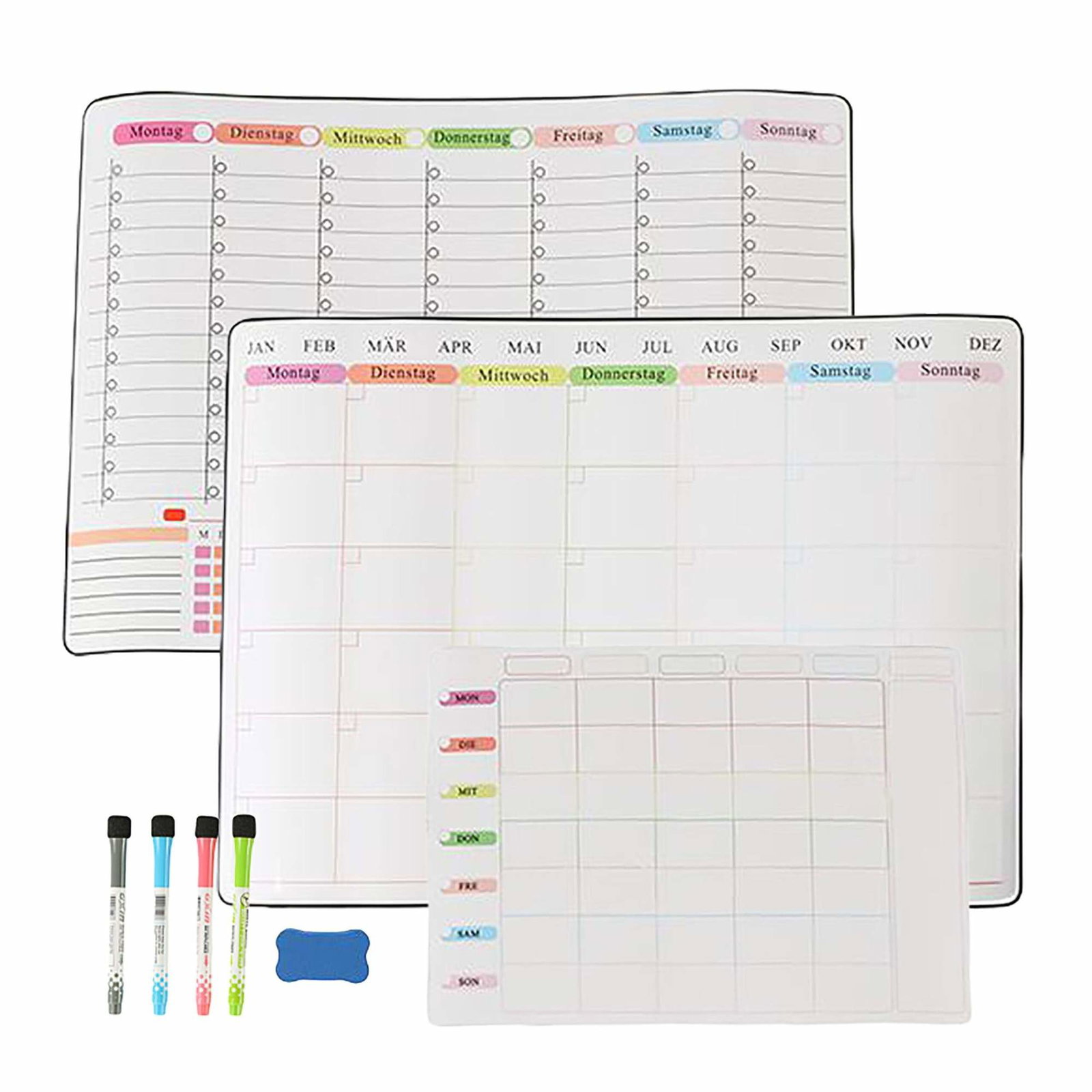 Magnetisk whiteboardtavla för kylskåp – 3 planeringsblock, lätt att rengöra | Hem & Hobby | Pryloteket