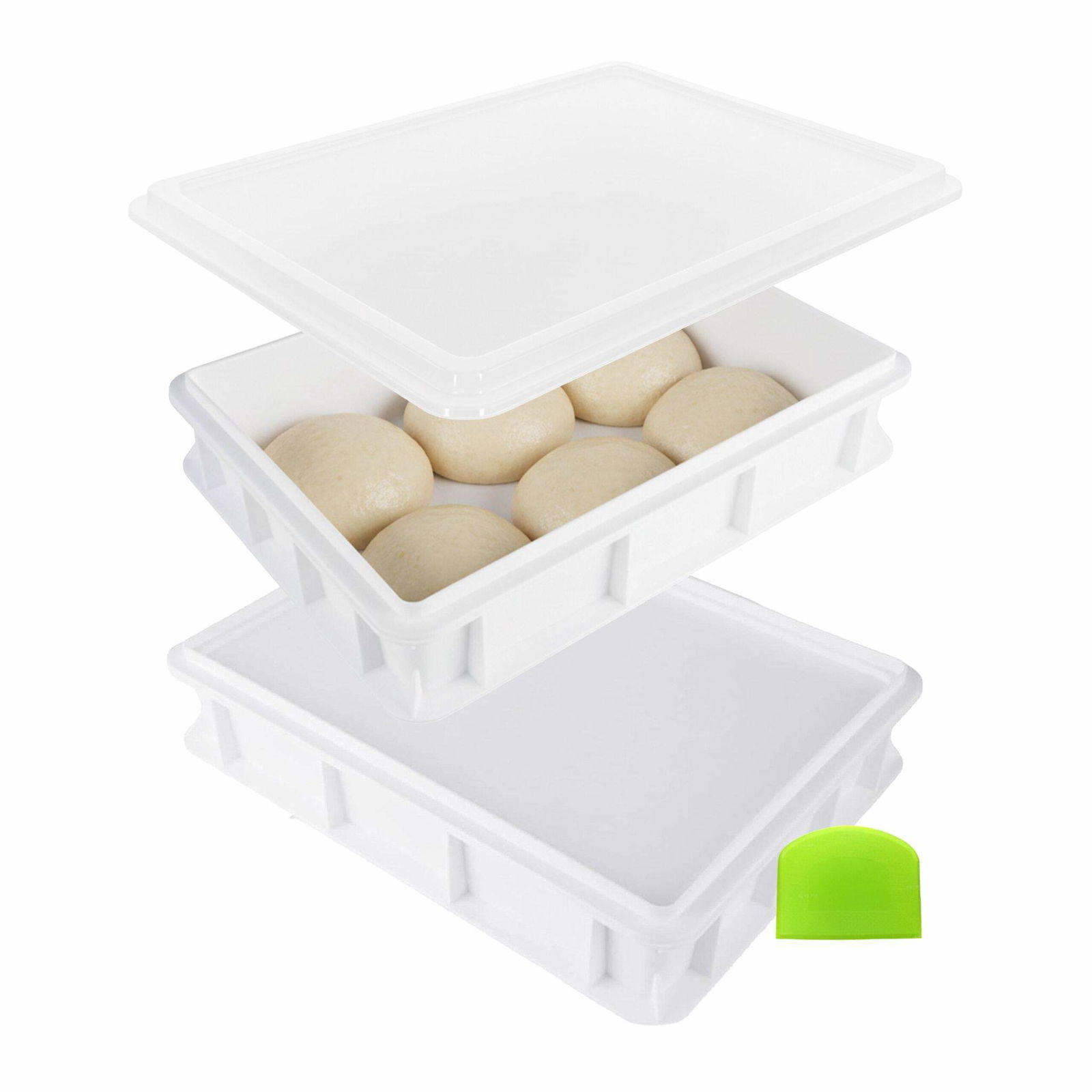 Jäsboxar för pizzadeg – stapelbara, set om 2 | Hem & Hobby | Pryloteket