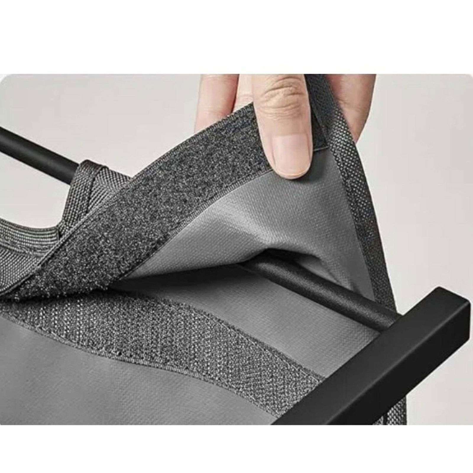 Vasketøjskurv med hylde – aftagelig foring, metalramme