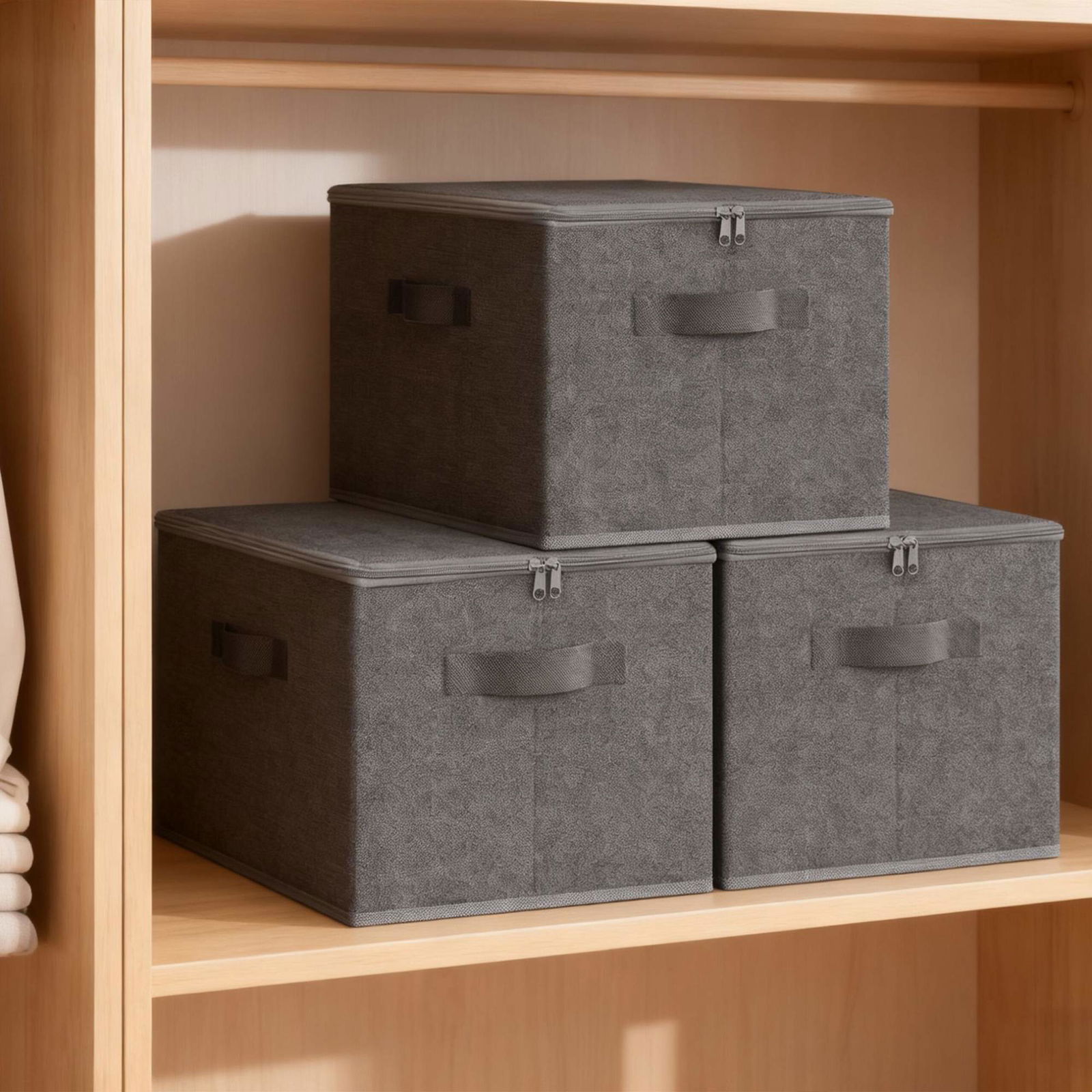 Opbevaringsposer sæt med 3 – Alsidige stoforganisatorer