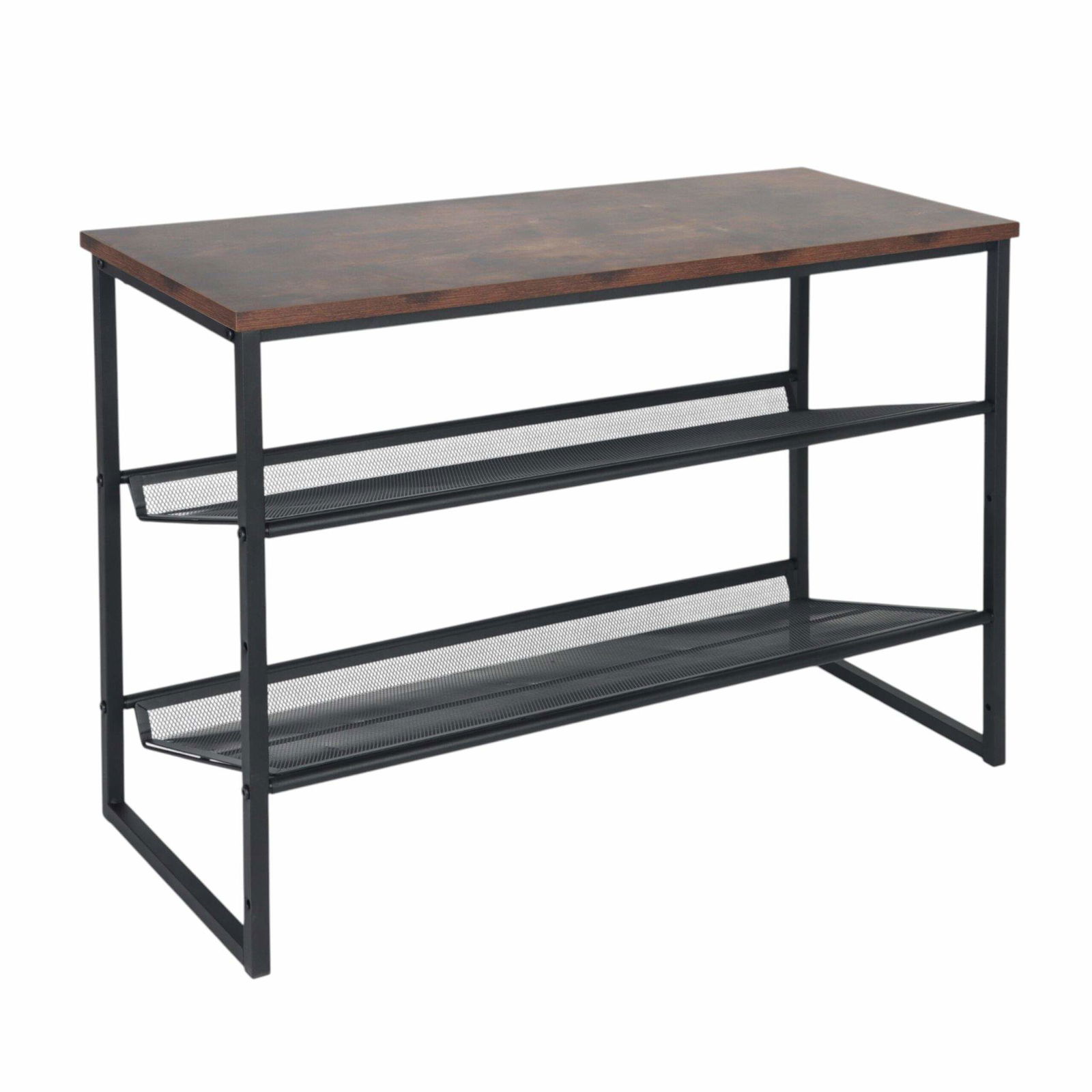 Skohylde med justerbare metalhylder – pladsbesparende design