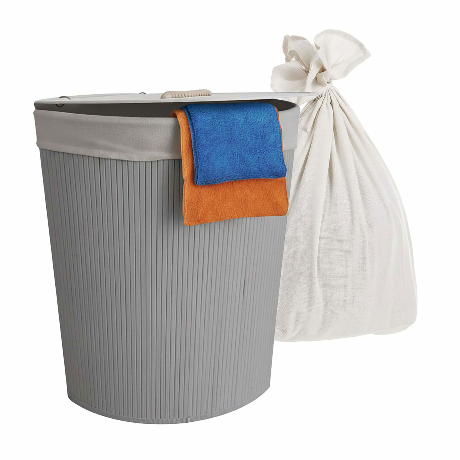 Sammenklappelig hjørnevasketøjsspand i bambus – Pladsbesparende og hygiejnisk