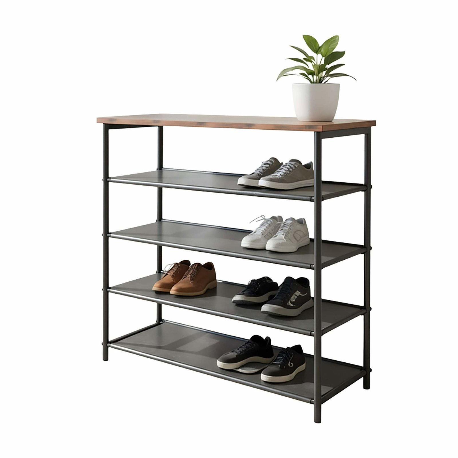 Skohylla med 4 hyllor – Platsbesparande design | Hem & Hobby | Pryloteket