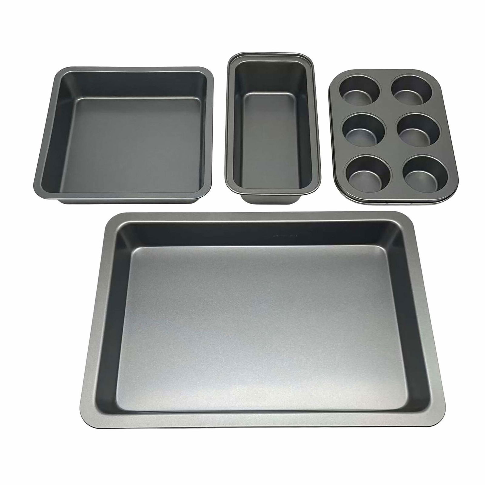 Bakformsset med non-stick-beläggning – 4 delar i kolstål | Hem & Hobby | Pryloteket