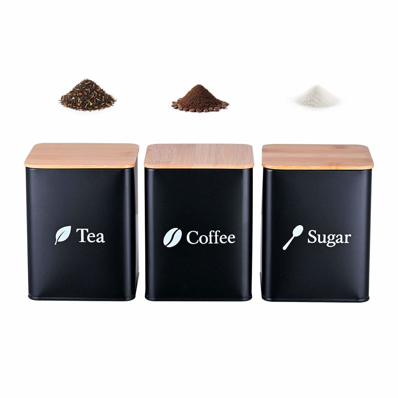 Metallförvaringsburkar – Kaffe, Te, Socker Lufttäta | Hem & Hobby | Pryloteket