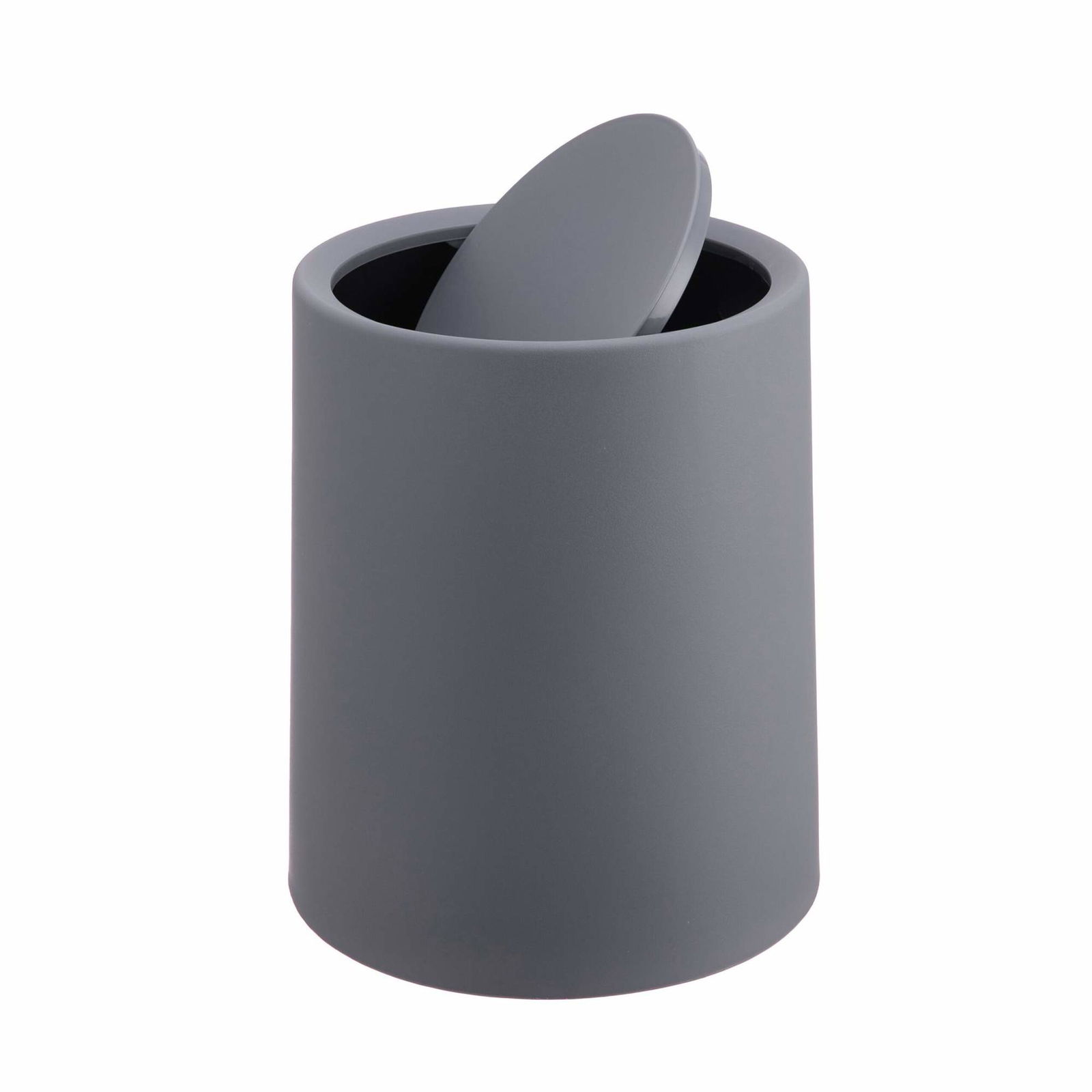 Badrumsavfallsbehållare med svängbart lock – 6L, matt finish | Hem & Hobby | Pryloteket