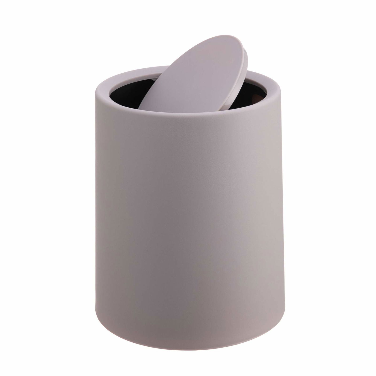 Badrumsavfallsbehållare med svängbart lock – 6L, matt finish | Hem & Hobby | Pryloteket