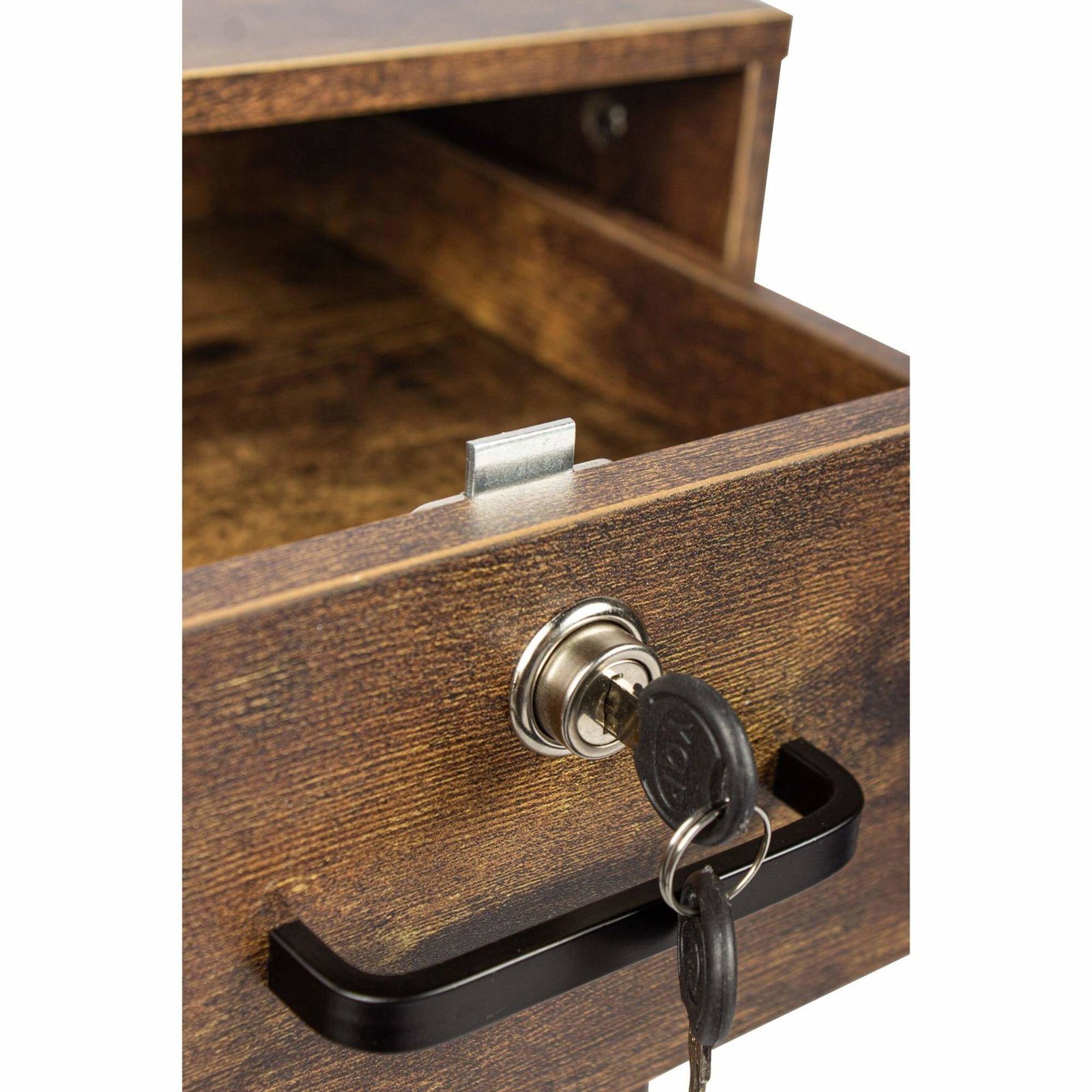 Låsbar mobil skrivbordspiedestal med låda och fack | Hem & Hobby | Pryloteket