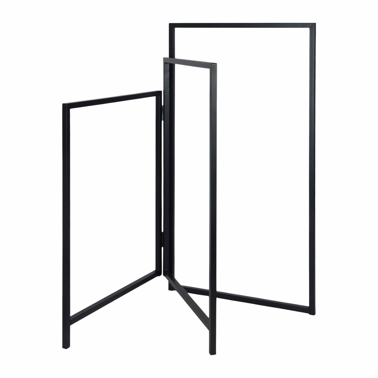 Sammenklappelig håndklædestativ i jern med 3 arme – Pladsbesparende og fritstående