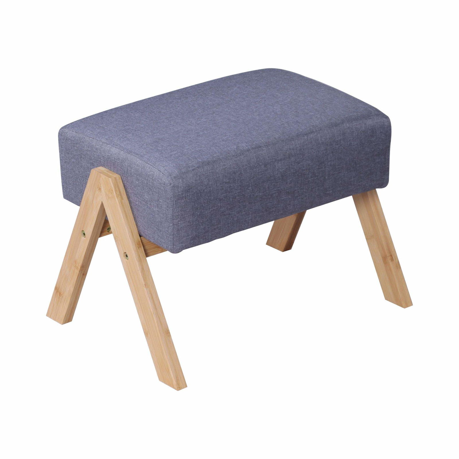 Ottoman Fodskammel – Stofplade, Bambusben