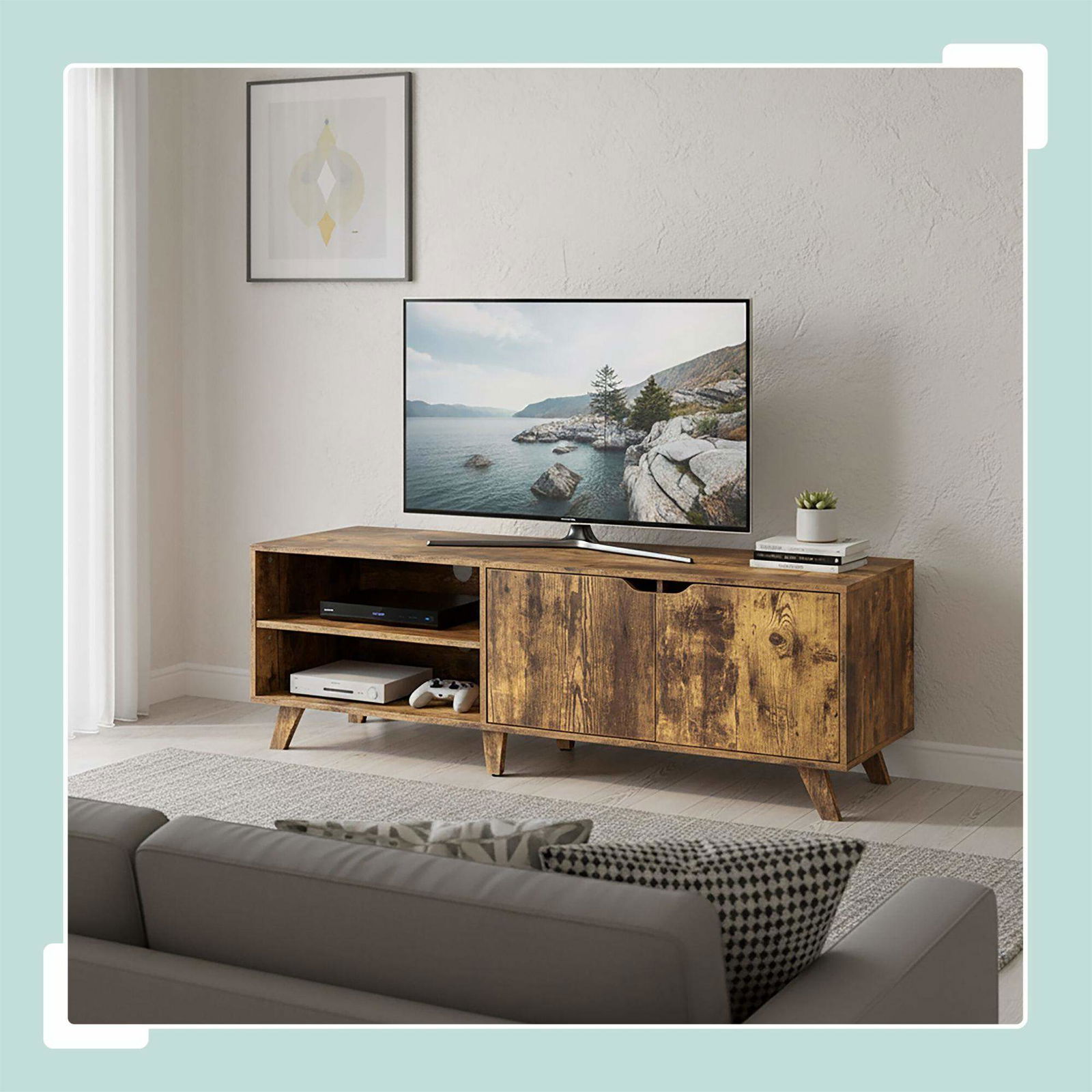 TV-skåp med 6 fack för 60-tums TV-apparater | Hem & Hobby | Pryloteket