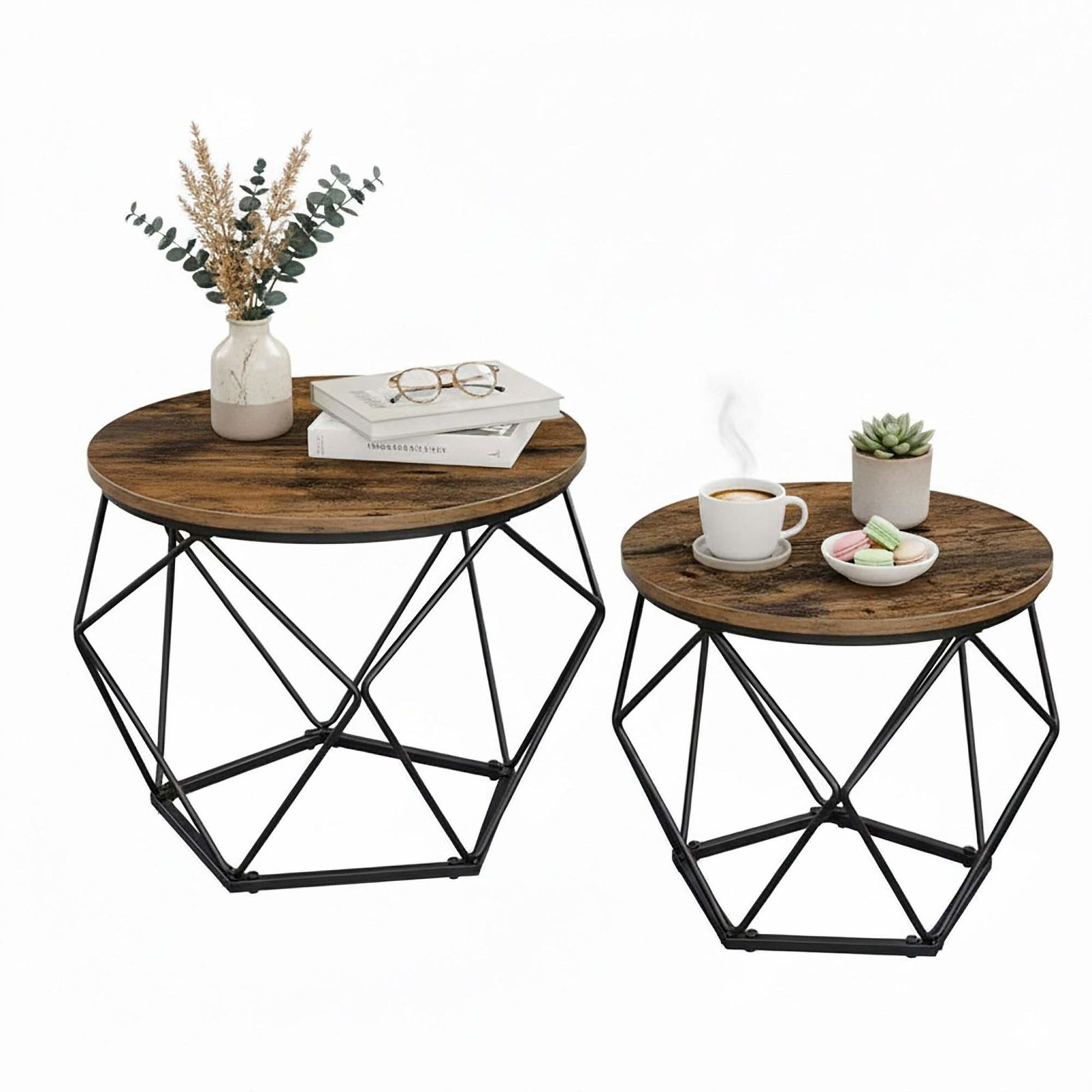 Sideborde i flet – aftagelige bakkeplader, sort stel