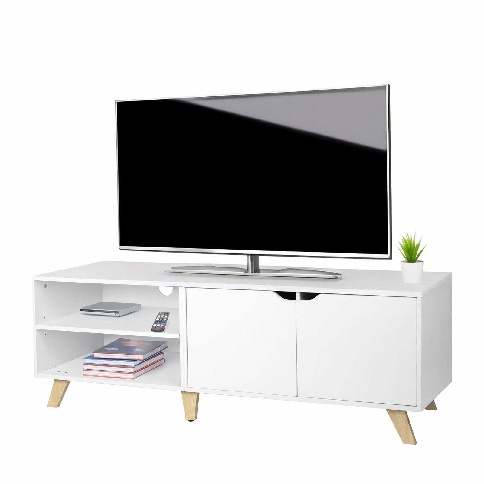 TV-skåp med 6 fack för 60-tums TV-apparater | Hem & Hobby | Pryloteket
