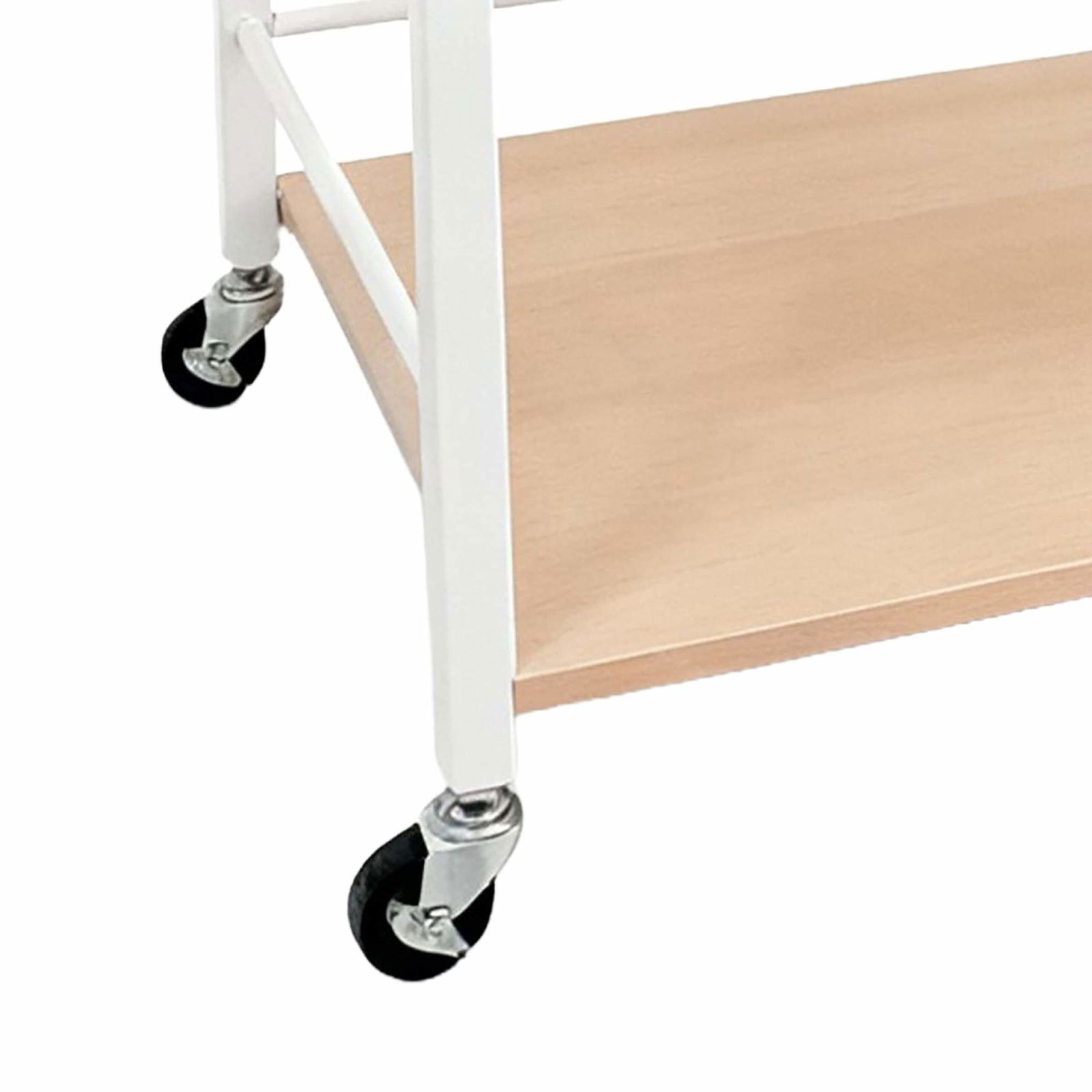 Køkkenserveringsvogn med aftagelig bakke og bremser