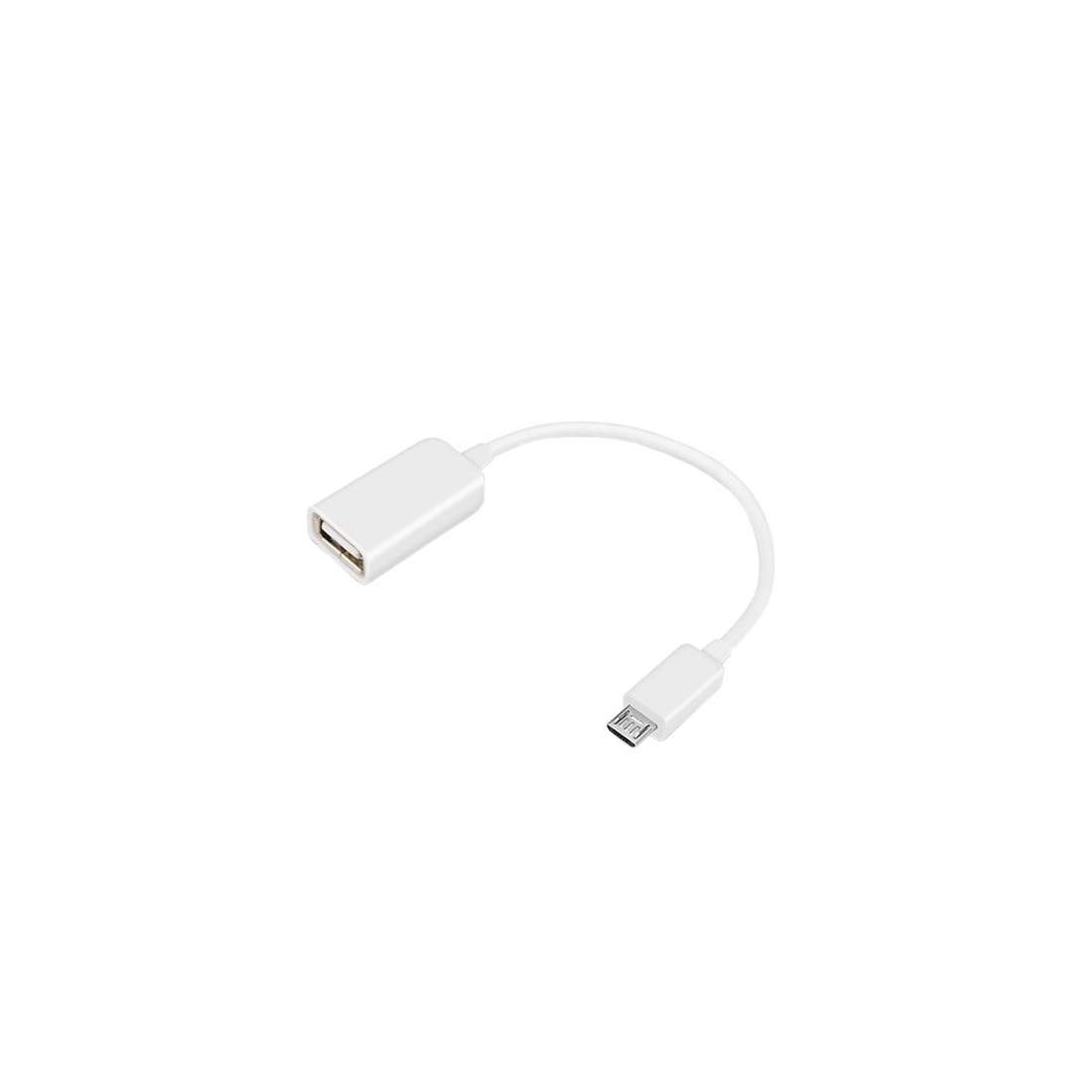 USB till Micro USB Kabel - Inbyggd OTG Adapter - Vit | Elektronik - Kablar & Adaptrar - Adaptrar & Signalomvandlare | Pryloteket