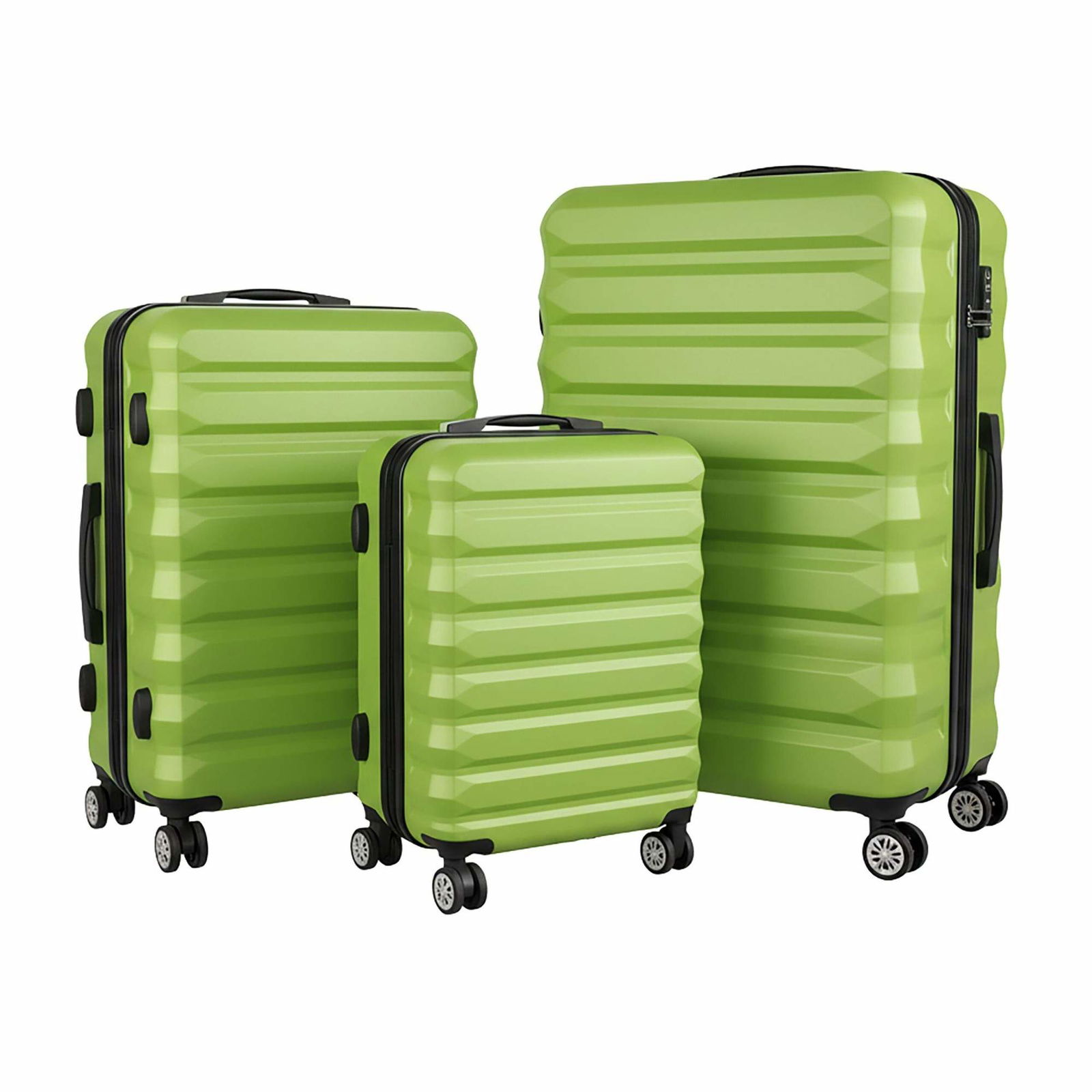 3-delat resväskeset med hårt skal – rullande resväskor | Hem & Hobby | Pryloteket