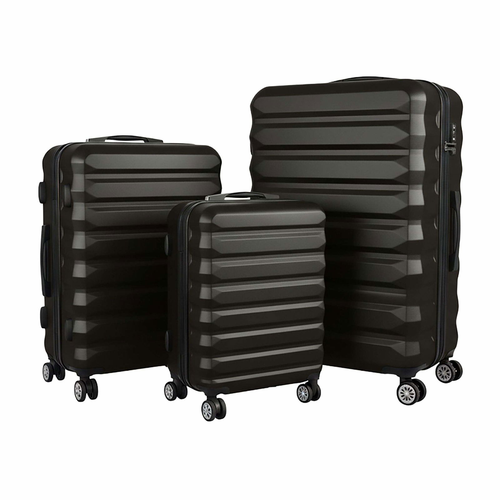 3-delt hårdt bagagesæt – rullekufferter