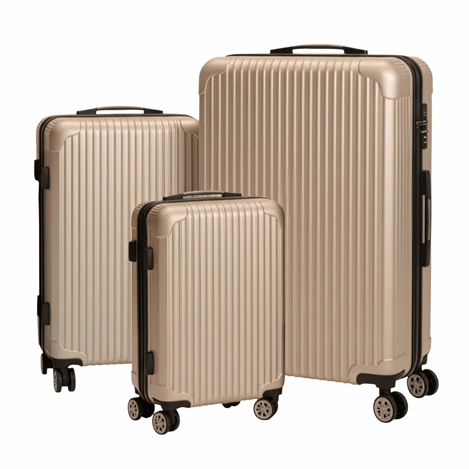 3-delat hårt bagageset – spinnhjul, lås | Hem & Hobby | Pryloteket